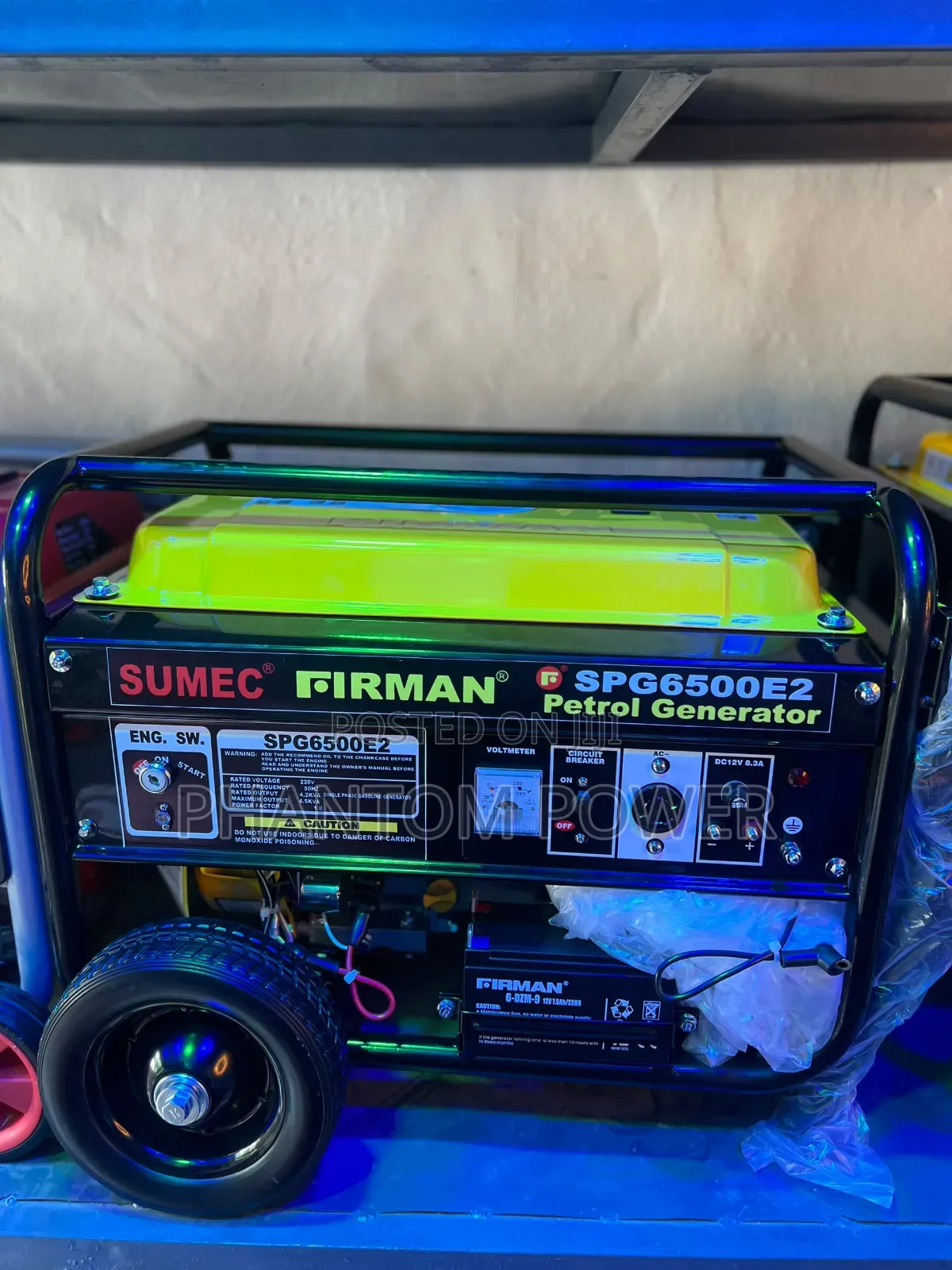 Sumec 4.5kva {Firman Product}SPG6500E2 Petrol Generator [Can Power AC]