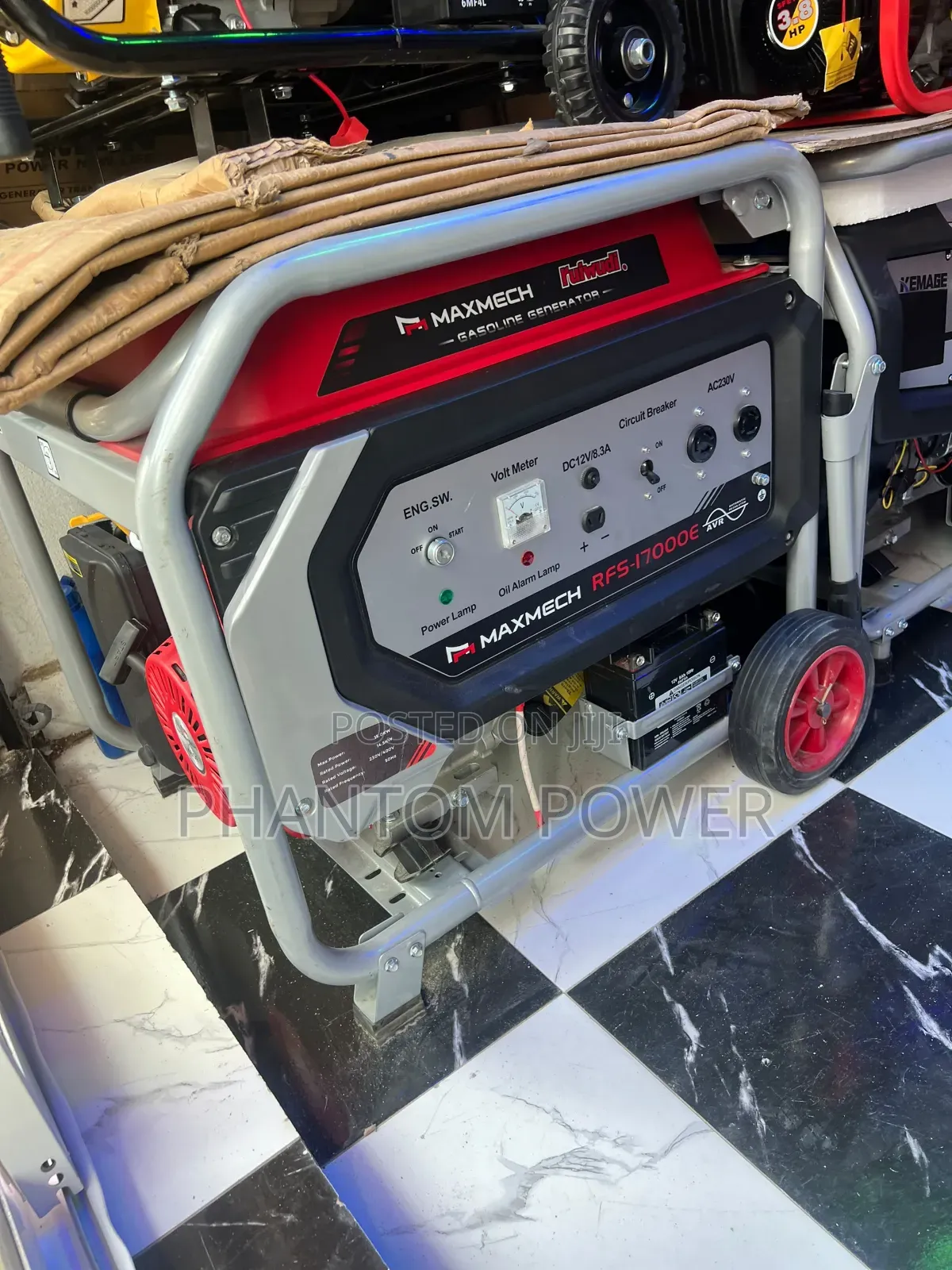 RFS17000E Maxmech 15kva 100% Copper Super Strong Petrol Generator Set
