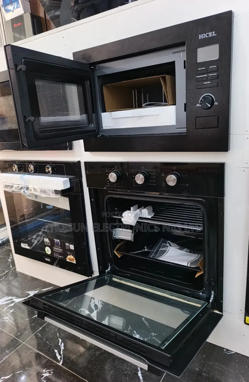 Original HICEL (ITALY  Design) Inbuilt Gas & Ele Oven & Microwave