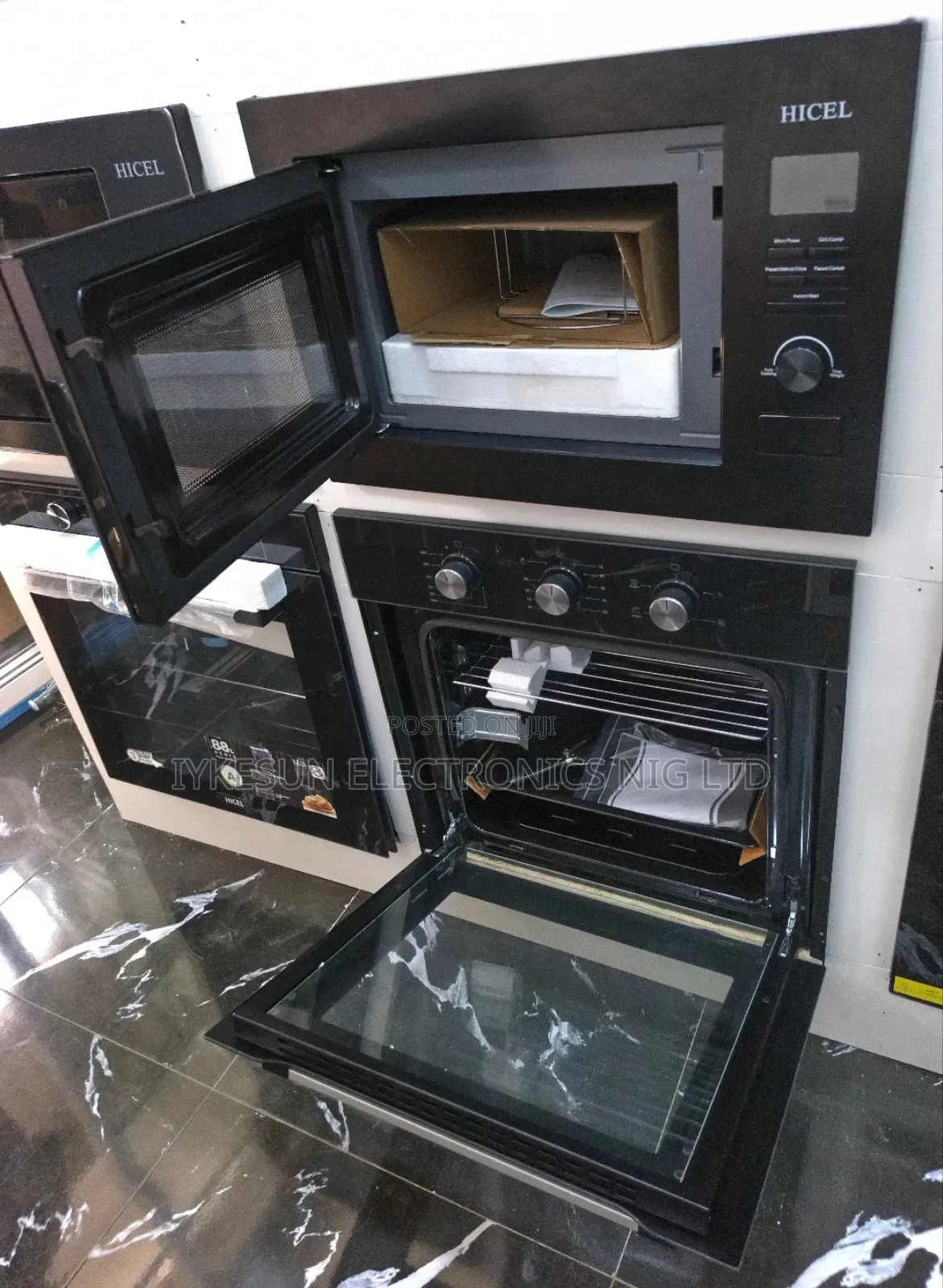 Original HICEL (ITALY  Design) Inbuilt Gas & Ele Oven & Microwave