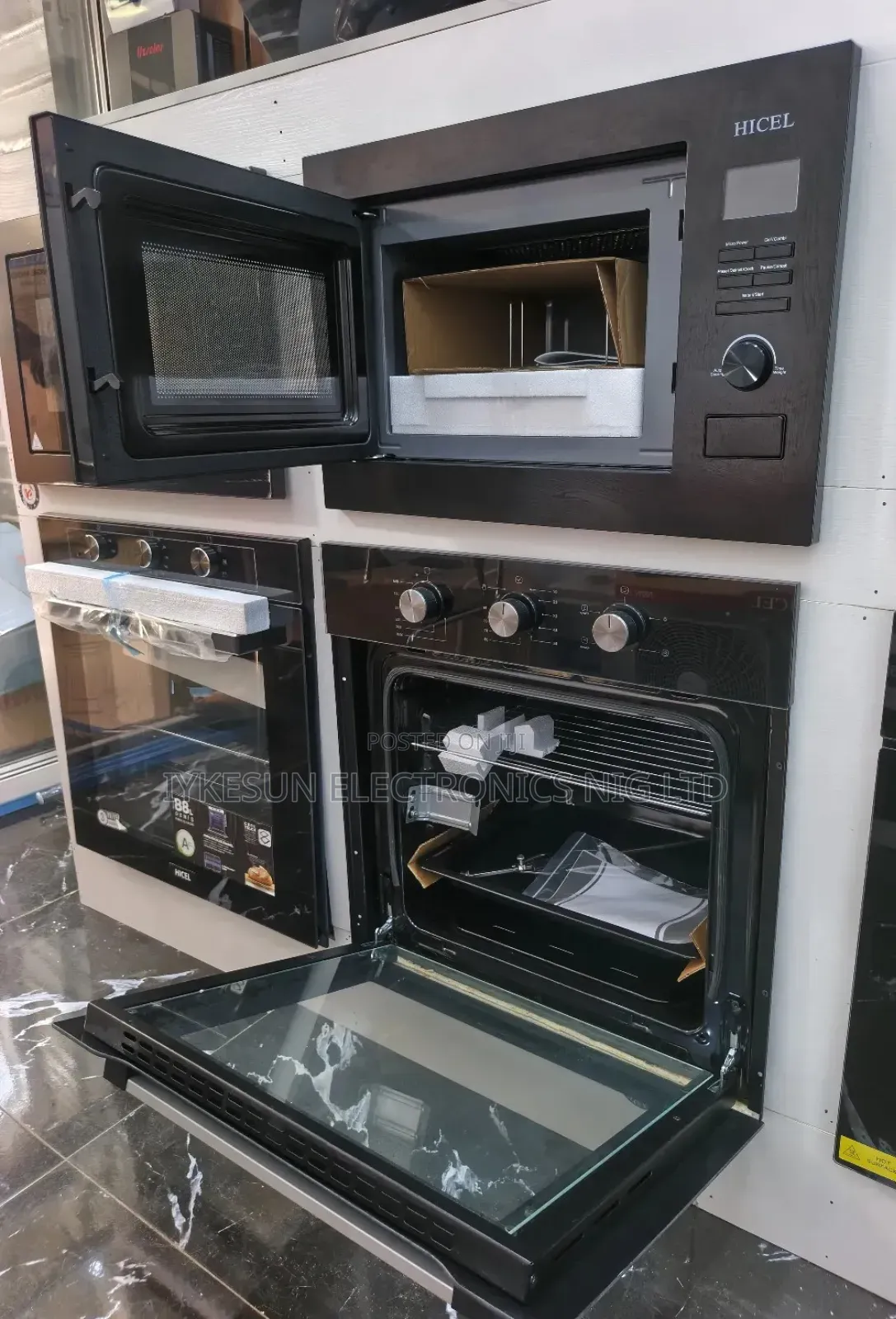 Original HICEL (ITALY  Design) Inbuilt Gas & Ele Oven & Microwave