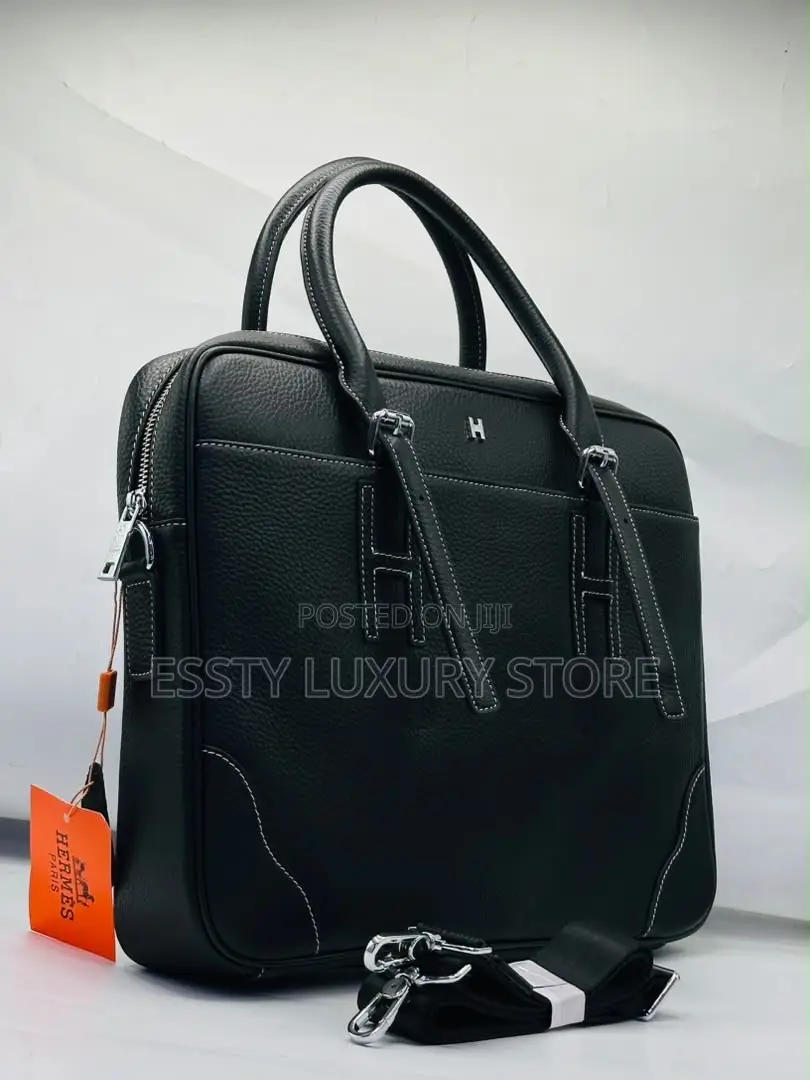 High Quality Luxury Hermes Genuine Leather Laptop Bags