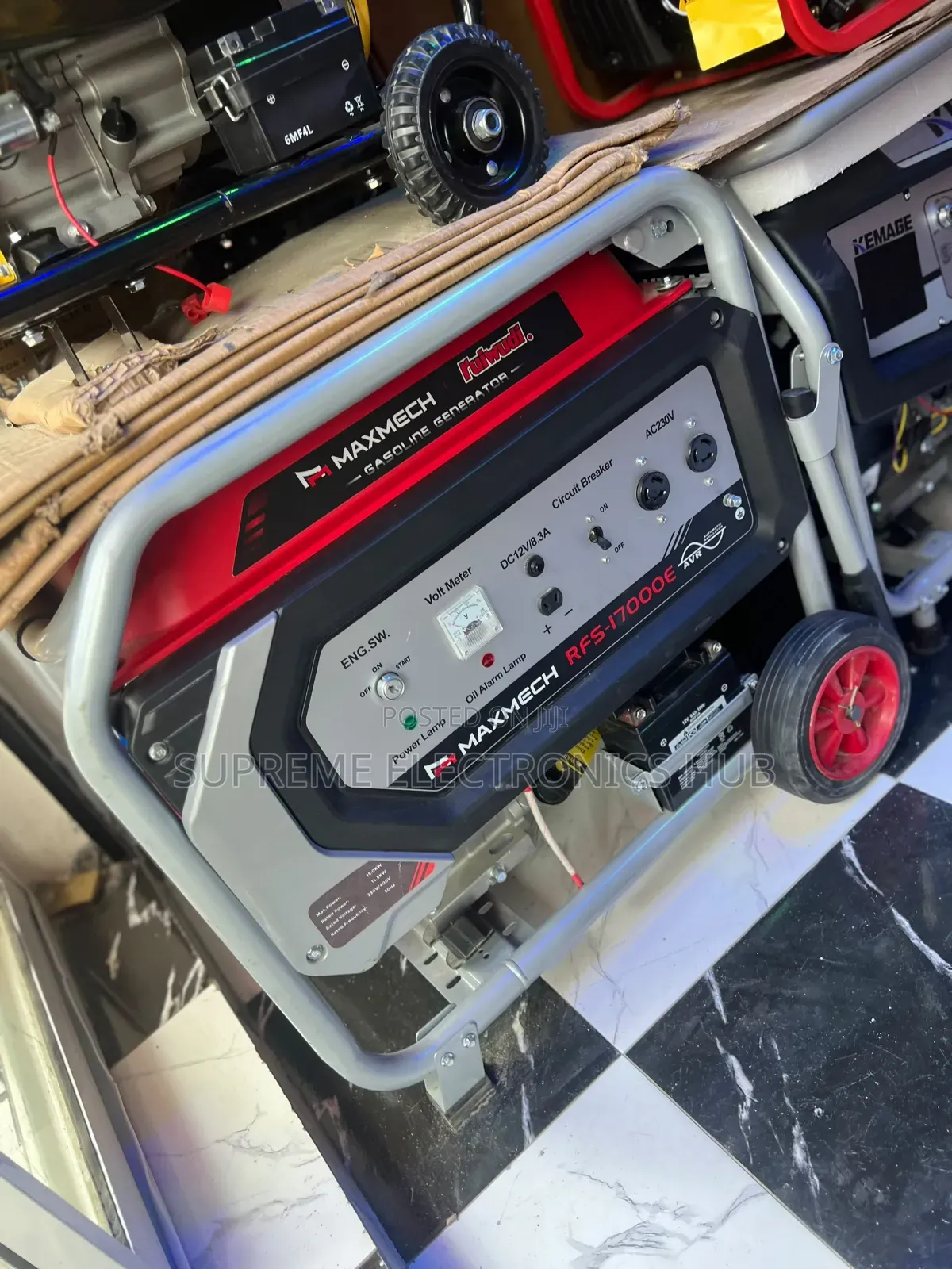 Maxmech RFS17000E 15kva Maximum Output Petrol Generator [Copper Coil]