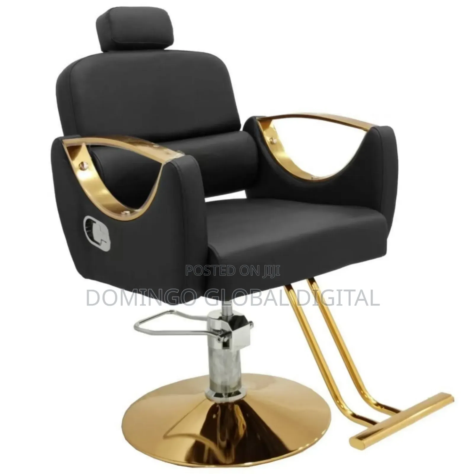Black and Gold Luxury Salon Chair