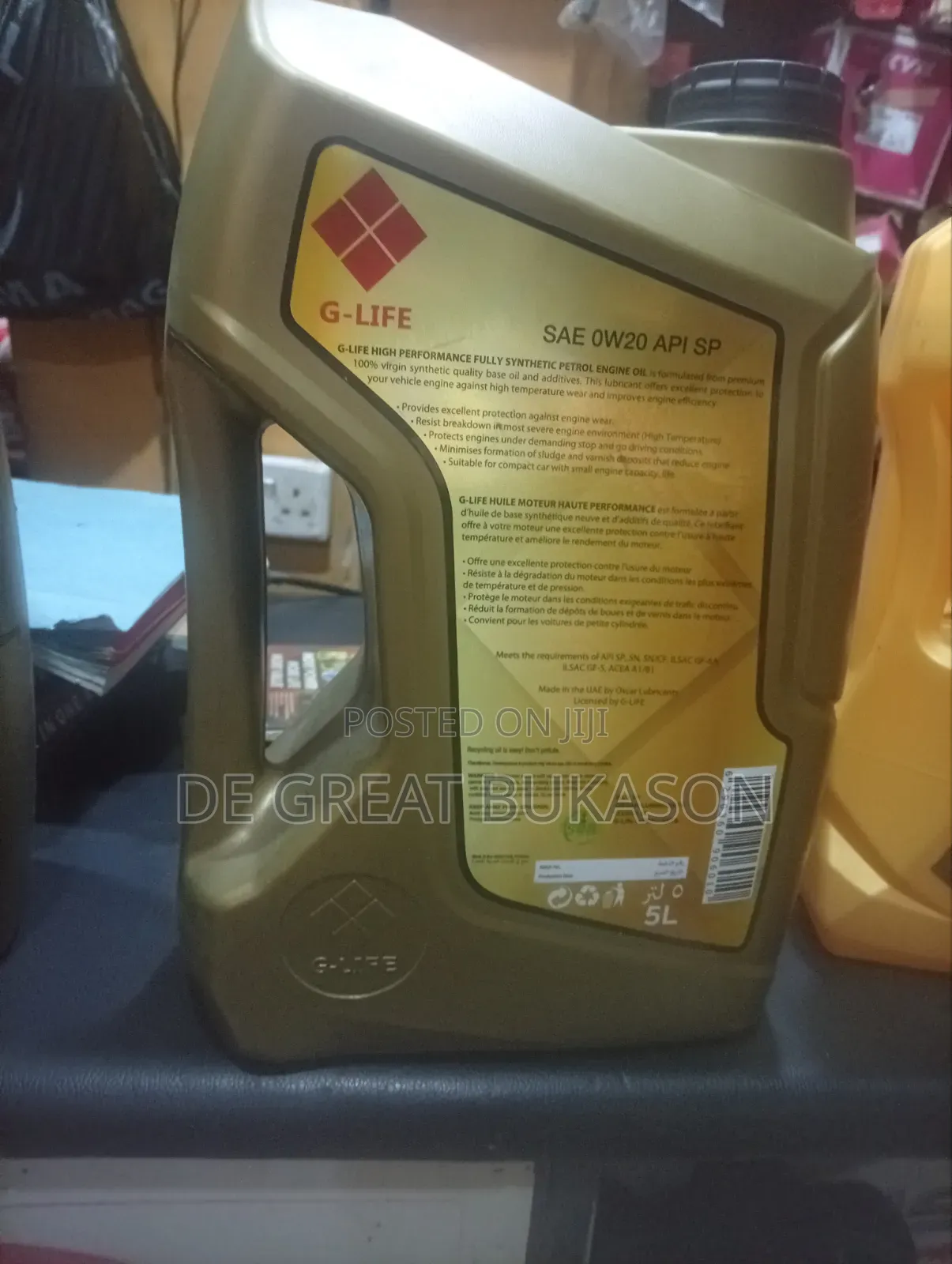 Engine Oil G-Life Gold (Fully Synthetic)0w20