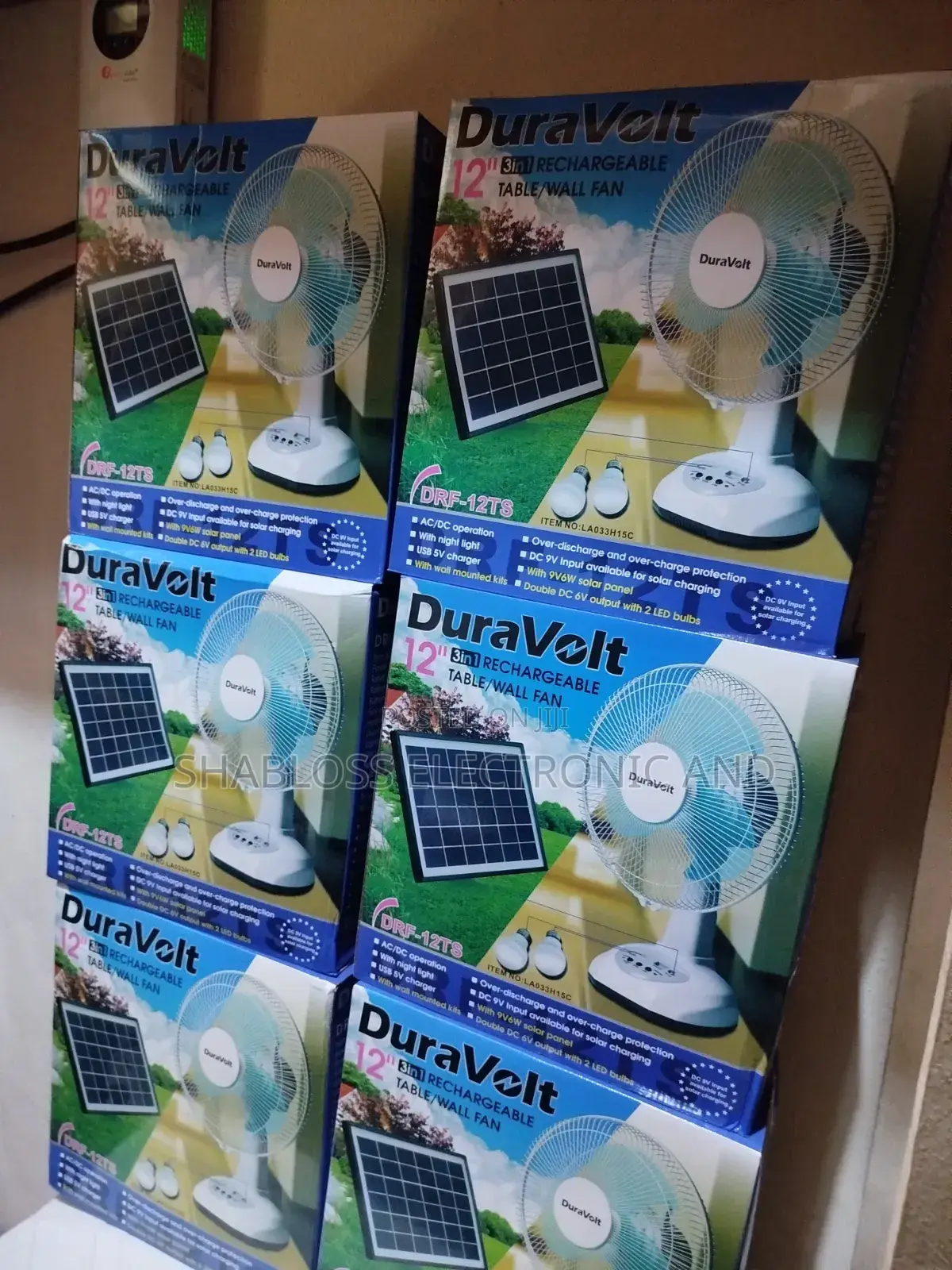 12" 3in1Rechargeable Fan