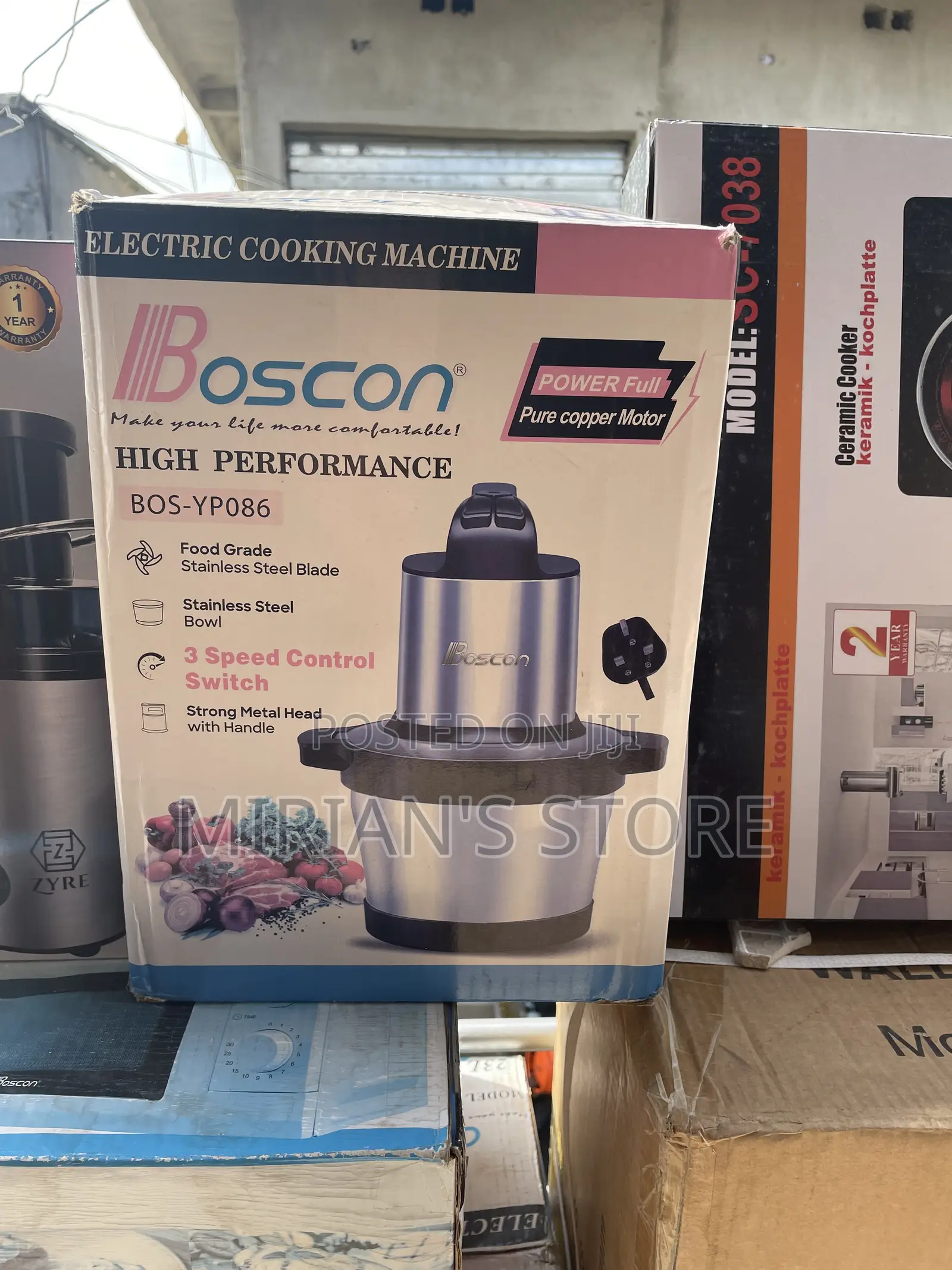Original Boscon Electric Cooking Machine / Food Chopper