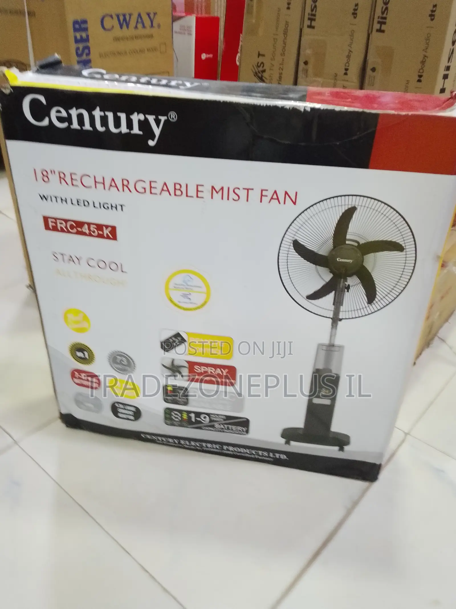 Portable Water Mist Fan FRC-45-k