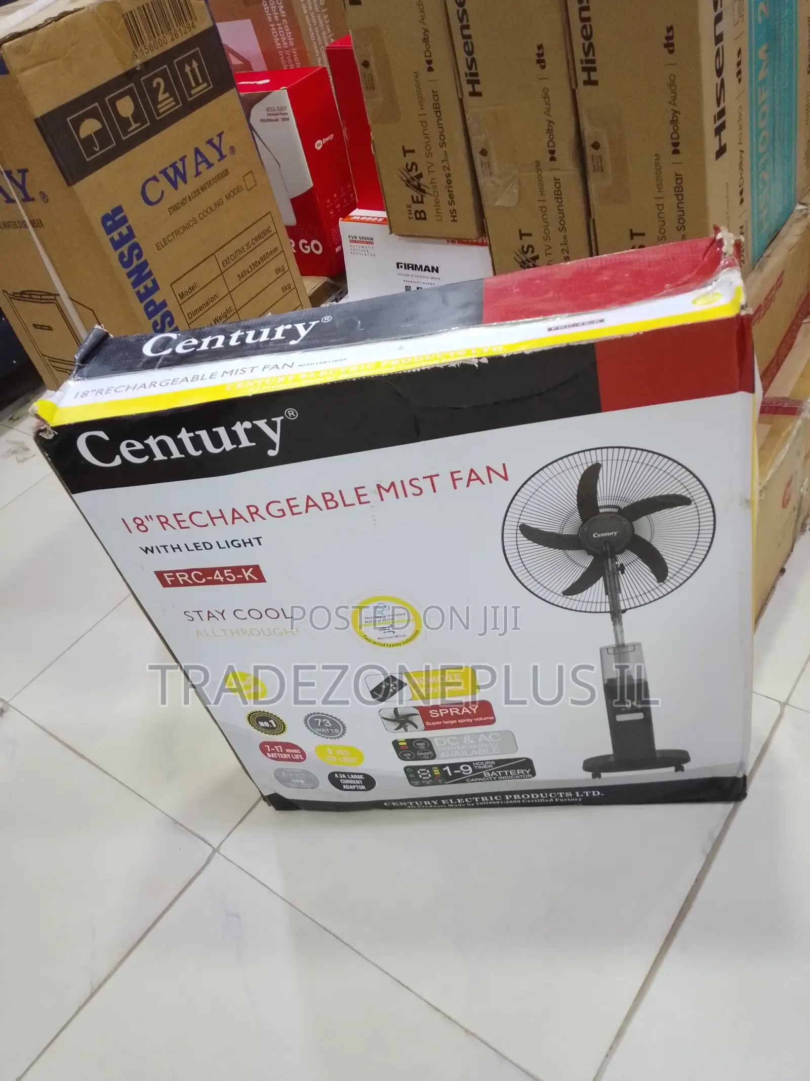 Portable Water Mist Fan FRC-45-k