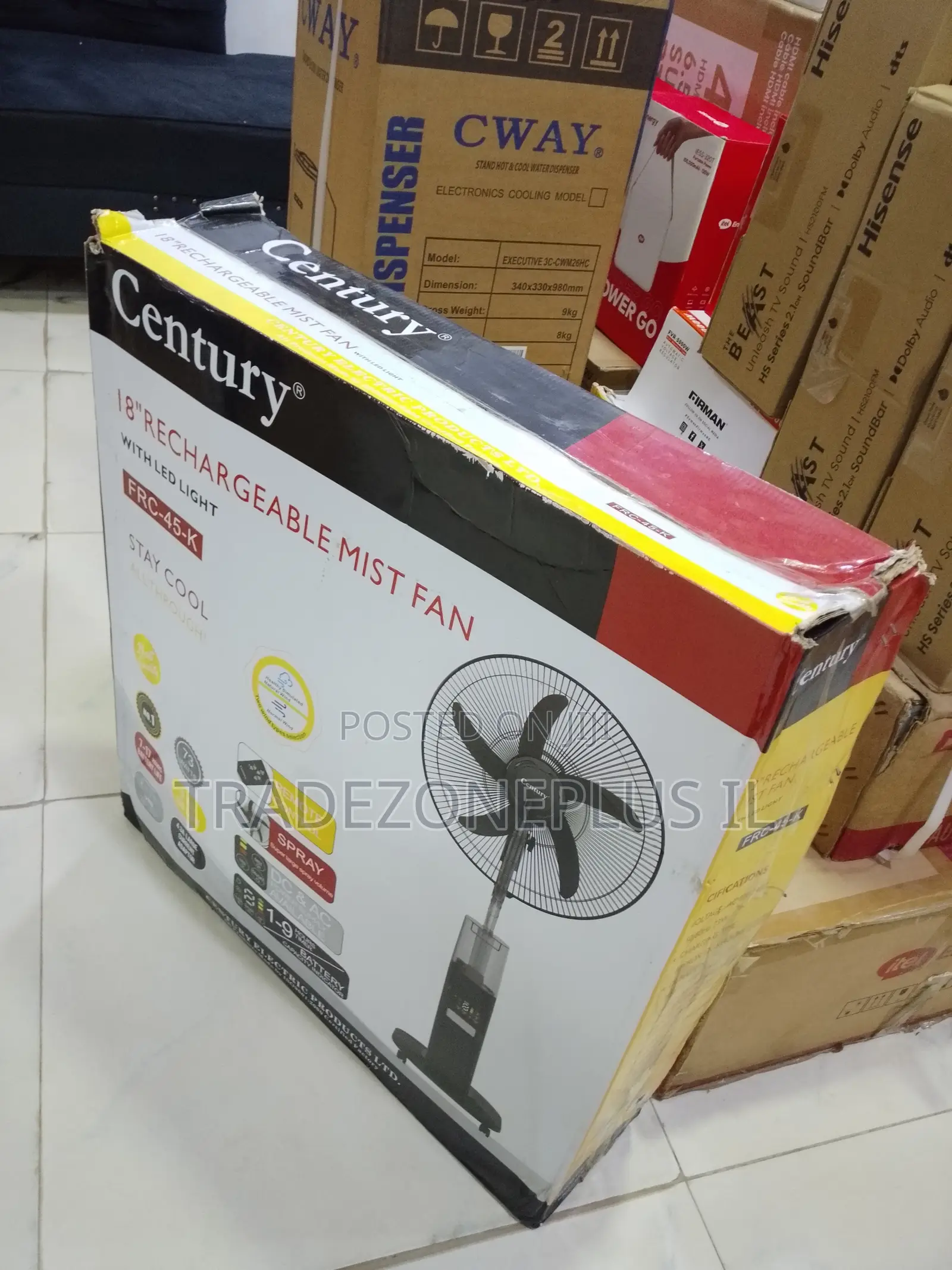 Premium Rechargeable Cooling Fan With Mist