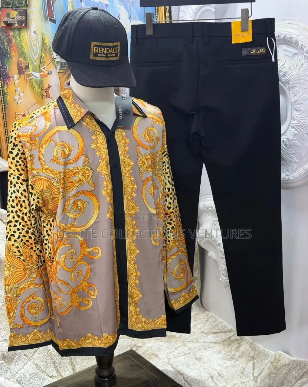 *High Quality Luxury Versace Slick Vintage Shirt Available Now