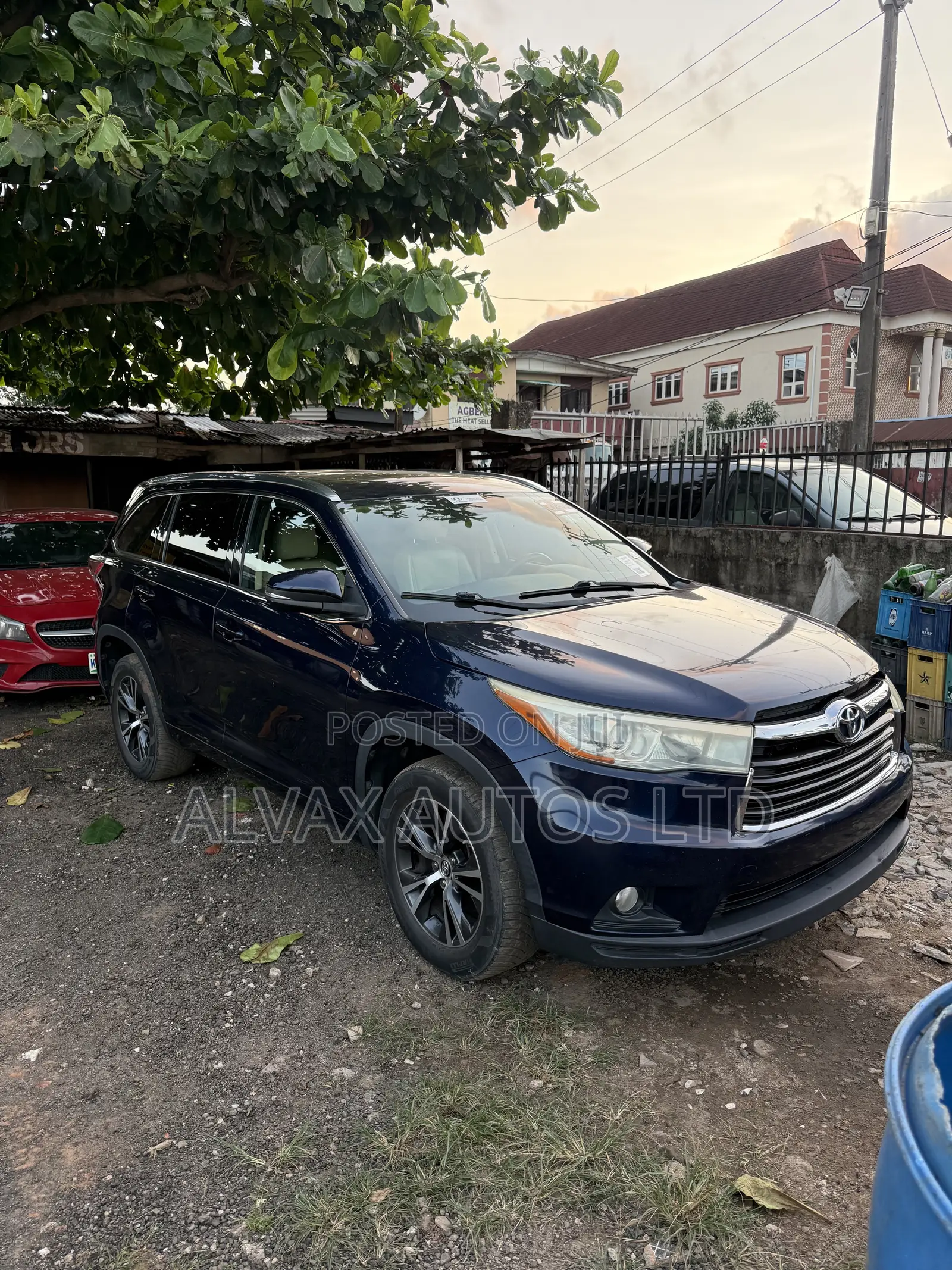 Toyota Highlander XLE V6 4x4 (3.5L 6cyl 6A) 2016 Blue