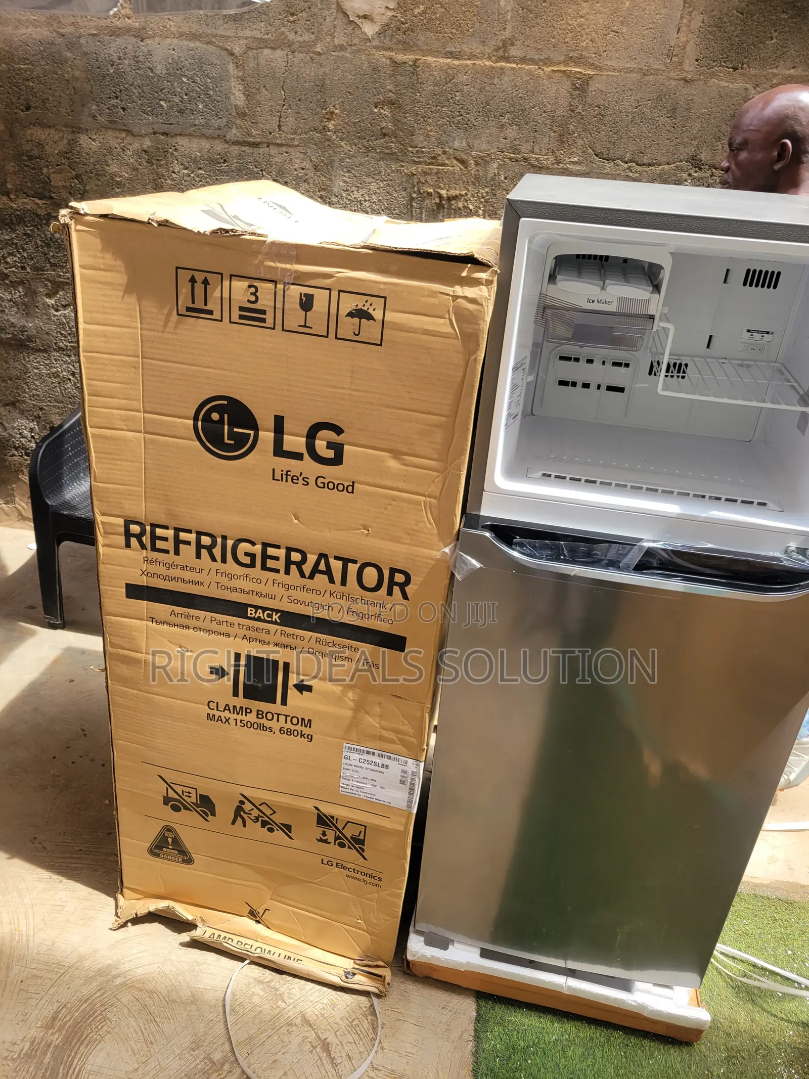 Stylish Silver 234L Double Door Refrigerator
