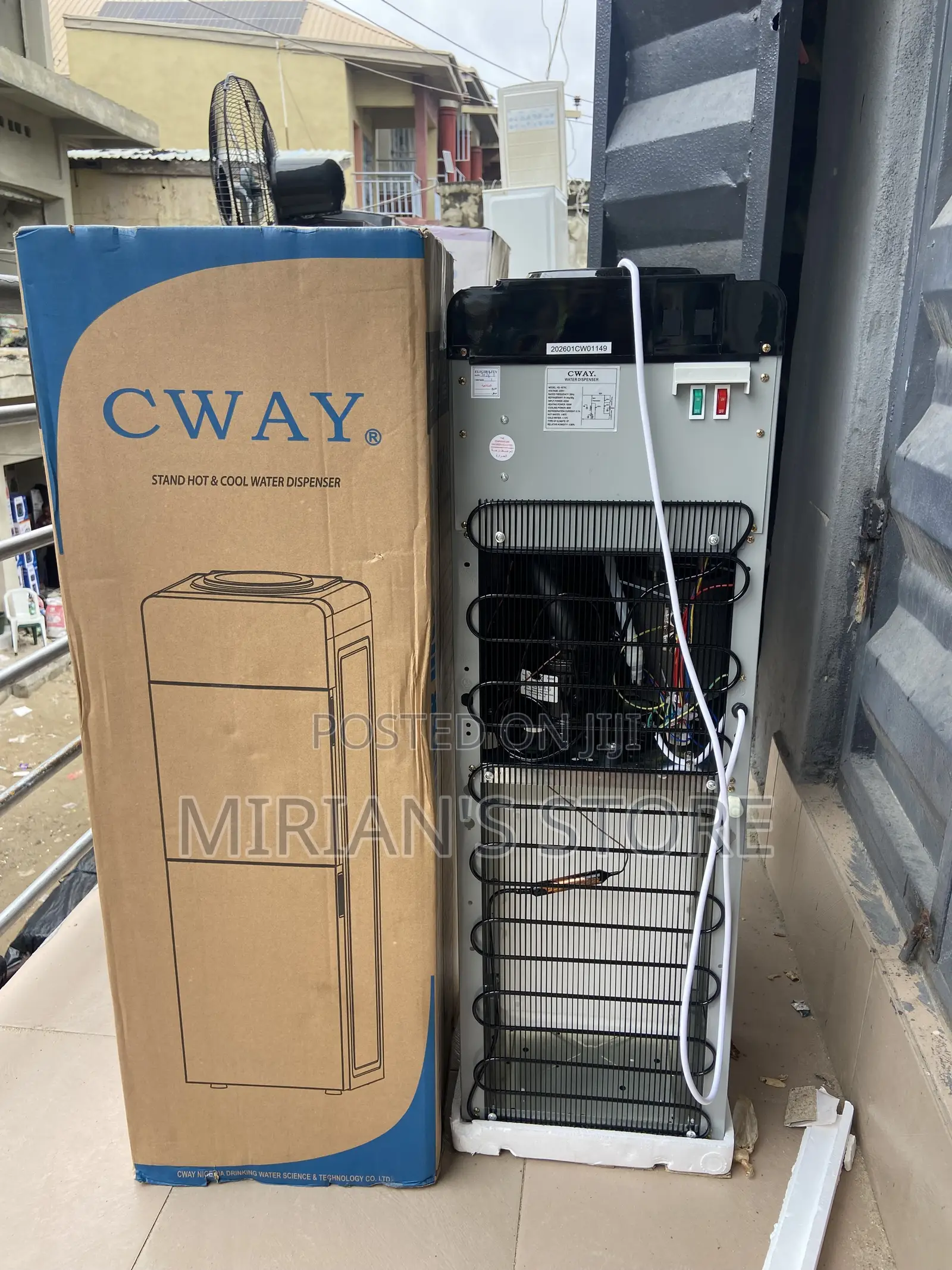 CWAY Standing Hot & Cool Water Dispenser With Refrigerator/Storage