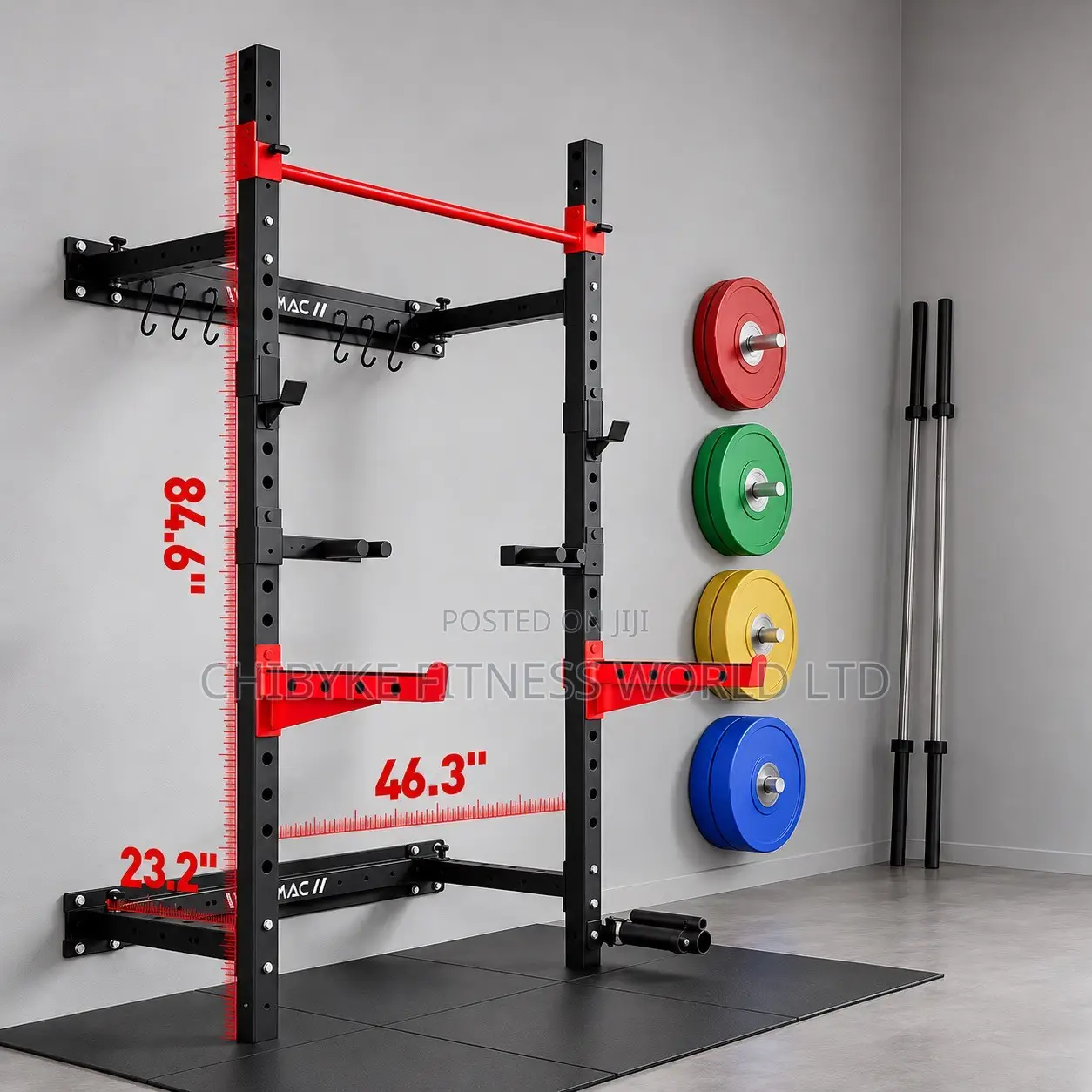 Commercial Wall Mount Squat Rack
