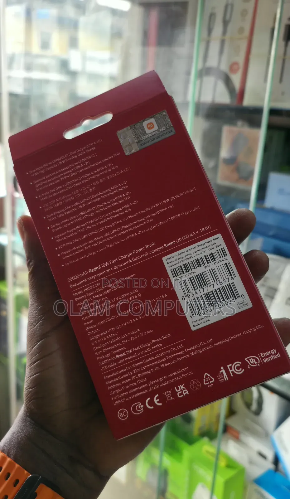 Redmi 20000mah 18w Fast Charging Power Bank