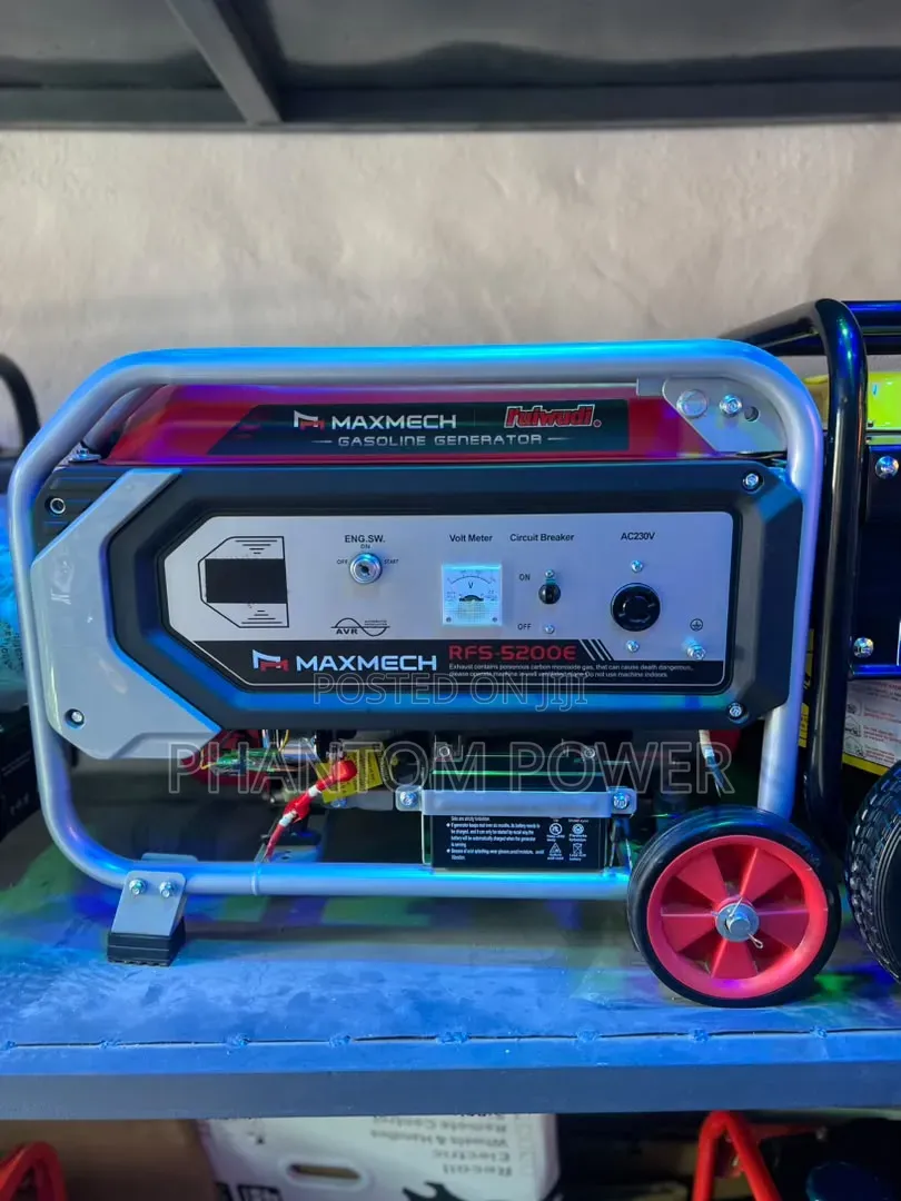 Model RFS5200E 4/4.5kva Maxmech Ruiwudi 100% Copper Coil Generator Set