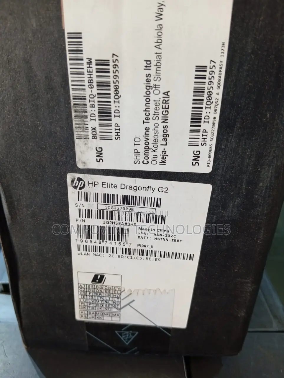 New Laptop HP Elite Dragonfly G2 16GB Intel Core i7 SSD 512GB