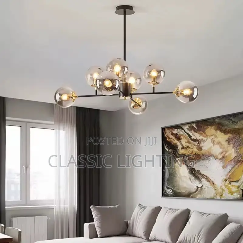 Modern Led Chandeliers Nordic Black Lights Fixture Bedroom Light