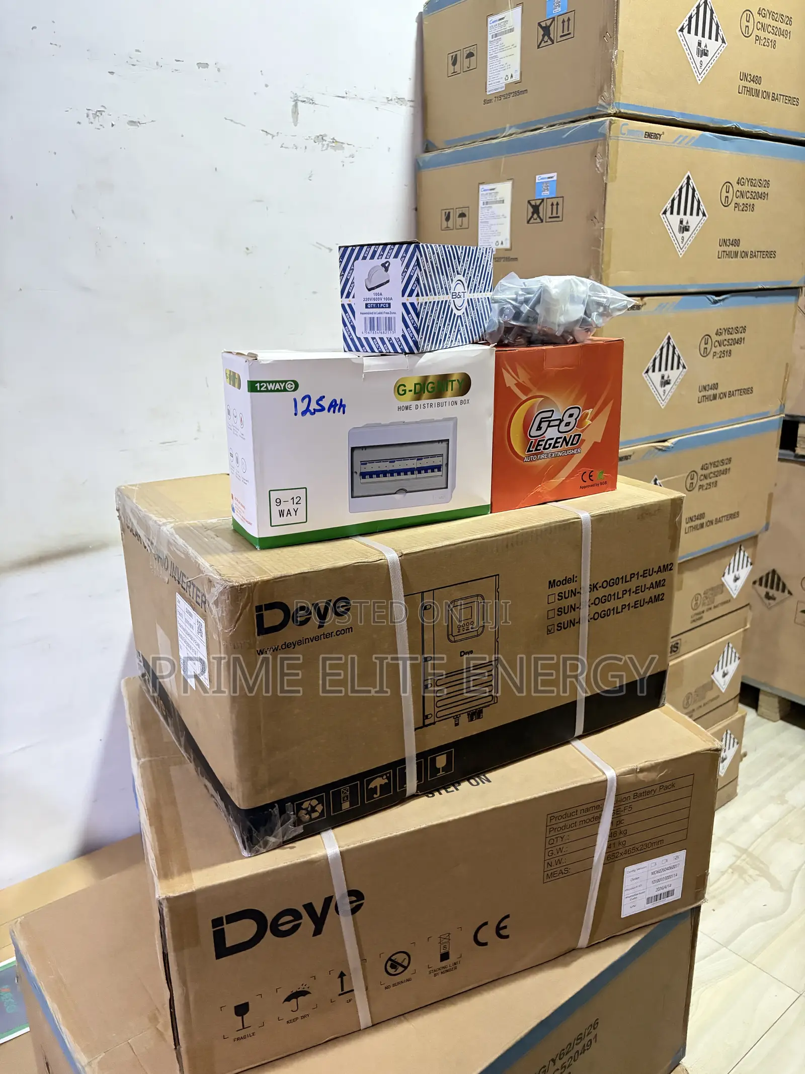 Deye 5kwh + 6kva + Accessories + 650w Solar Panels X6
