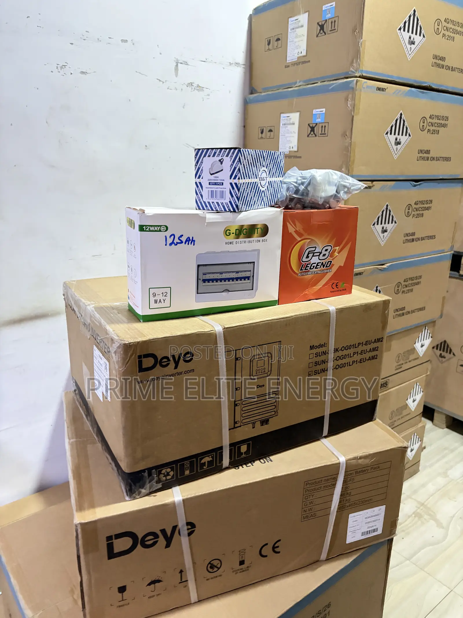 Deye 5kwh + 6kva + Accessories + 650w Solar Panels X6