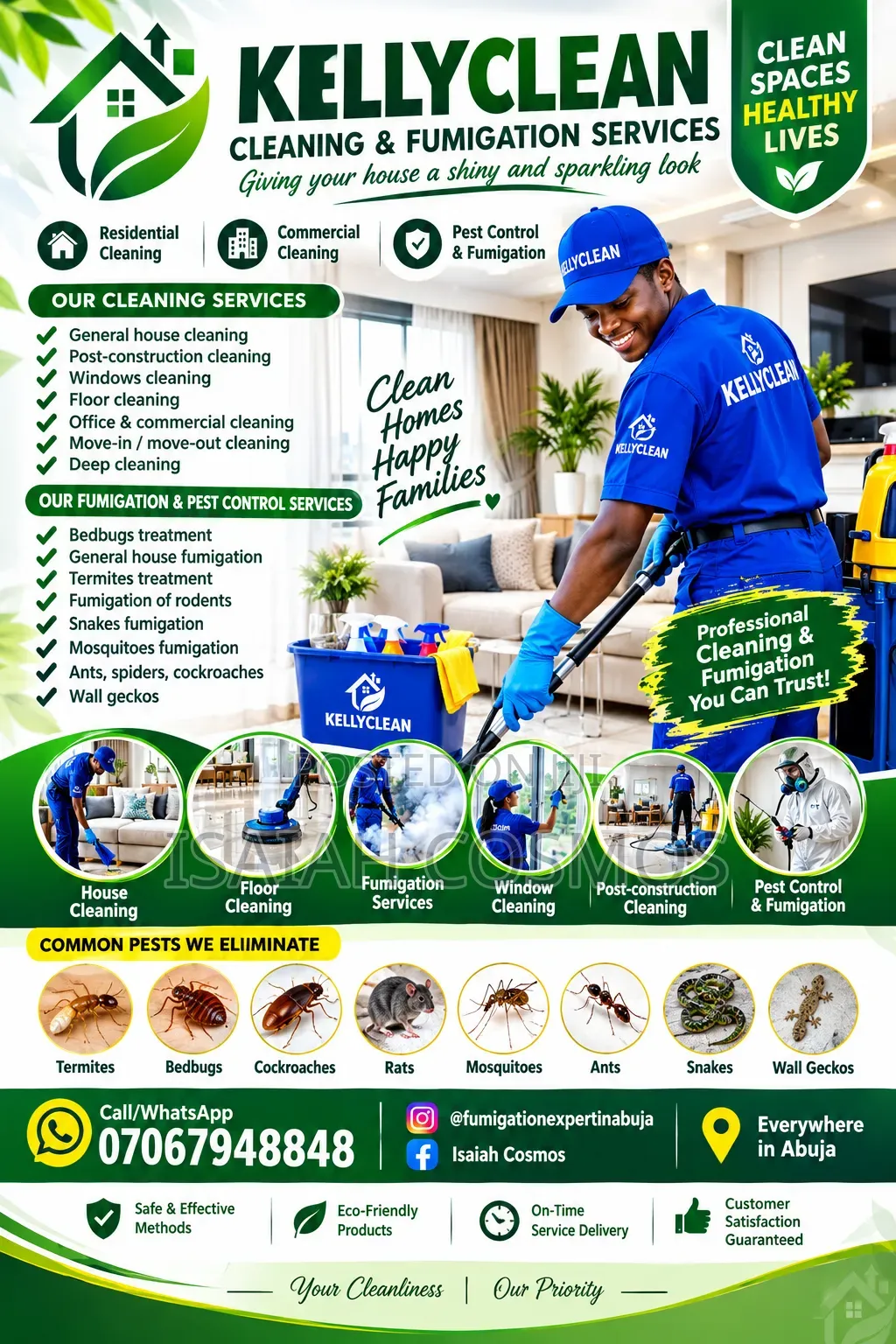 Trusted Cleaning and Fumigation Services in Abuja