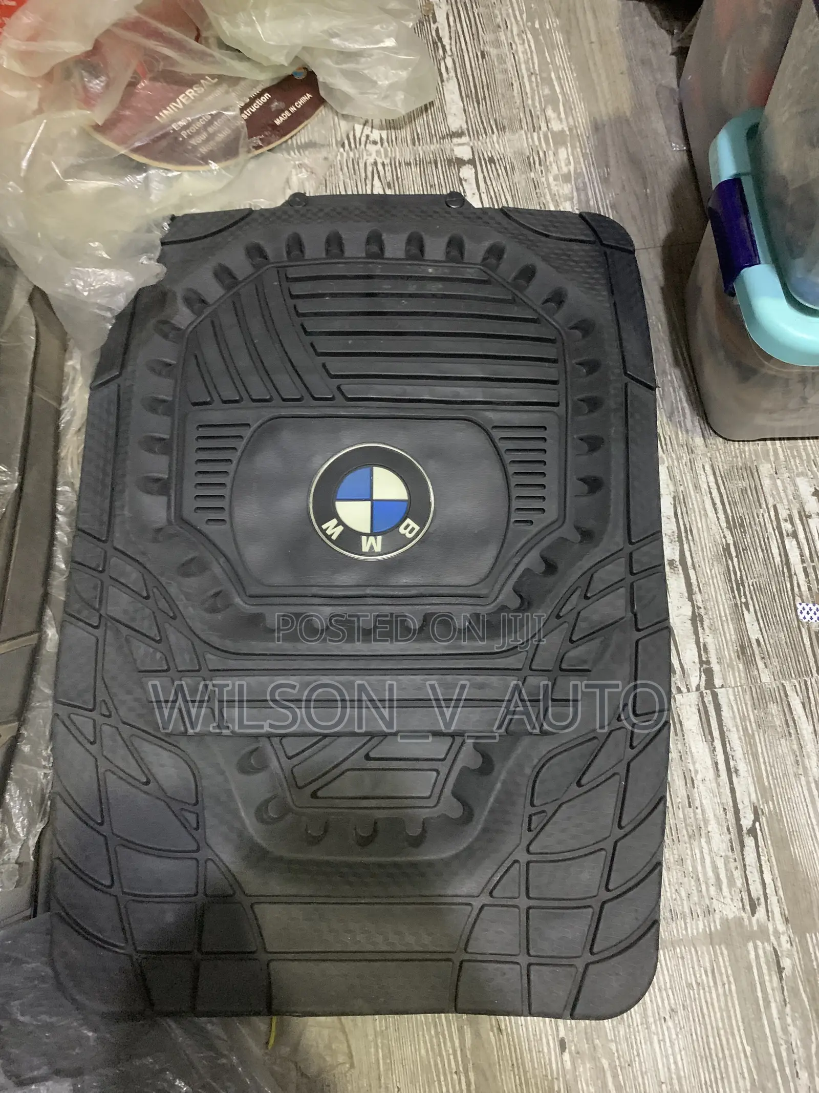 All-Weather Heavy Duty Black Rubber Floor Mat for BMW