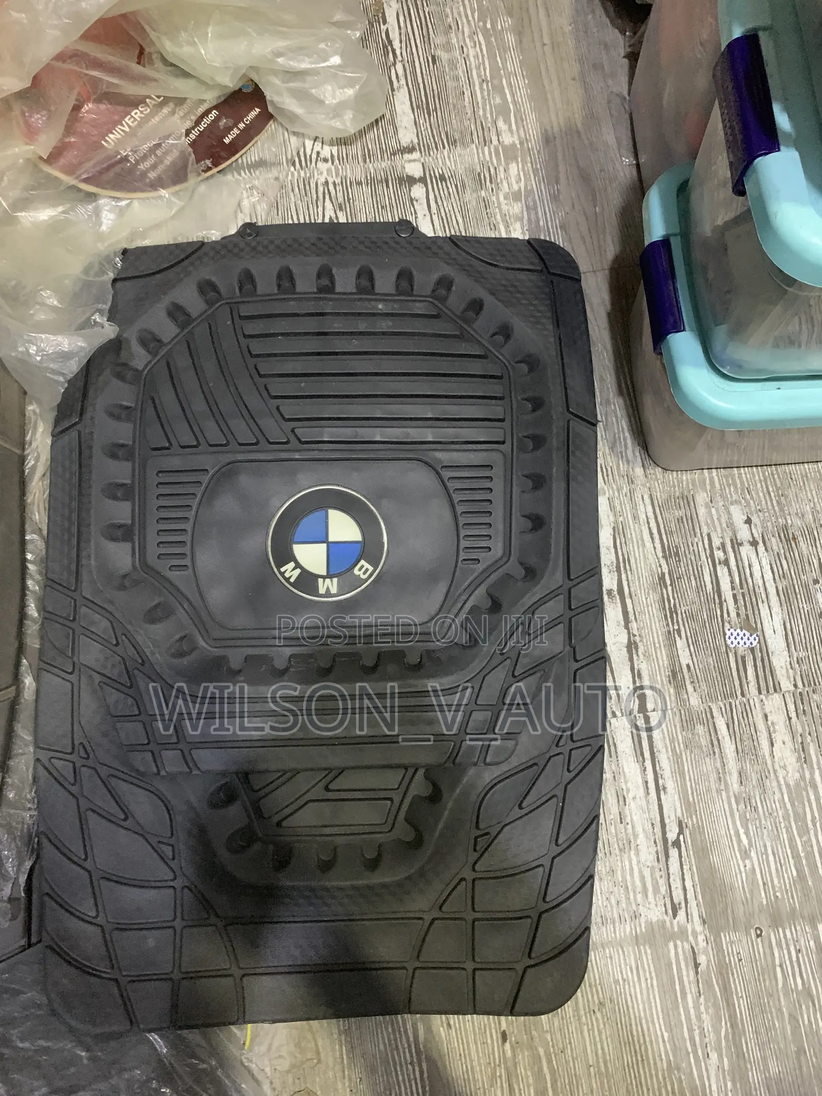 All-Weather Heavy Duty Black Rubber Floor Mat for BMW