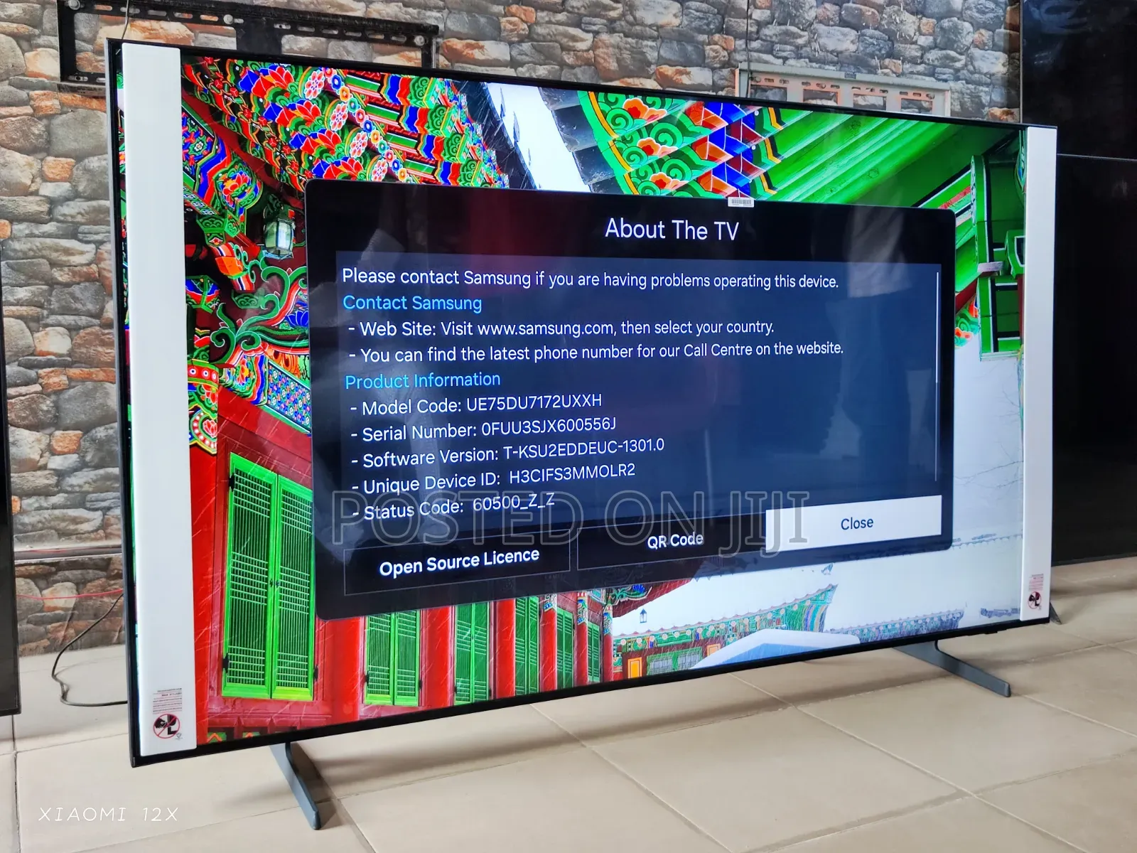 75" Samsung Crystal Uhd 4k HDR Bezel-Less Screen Sleek Design Smart TV