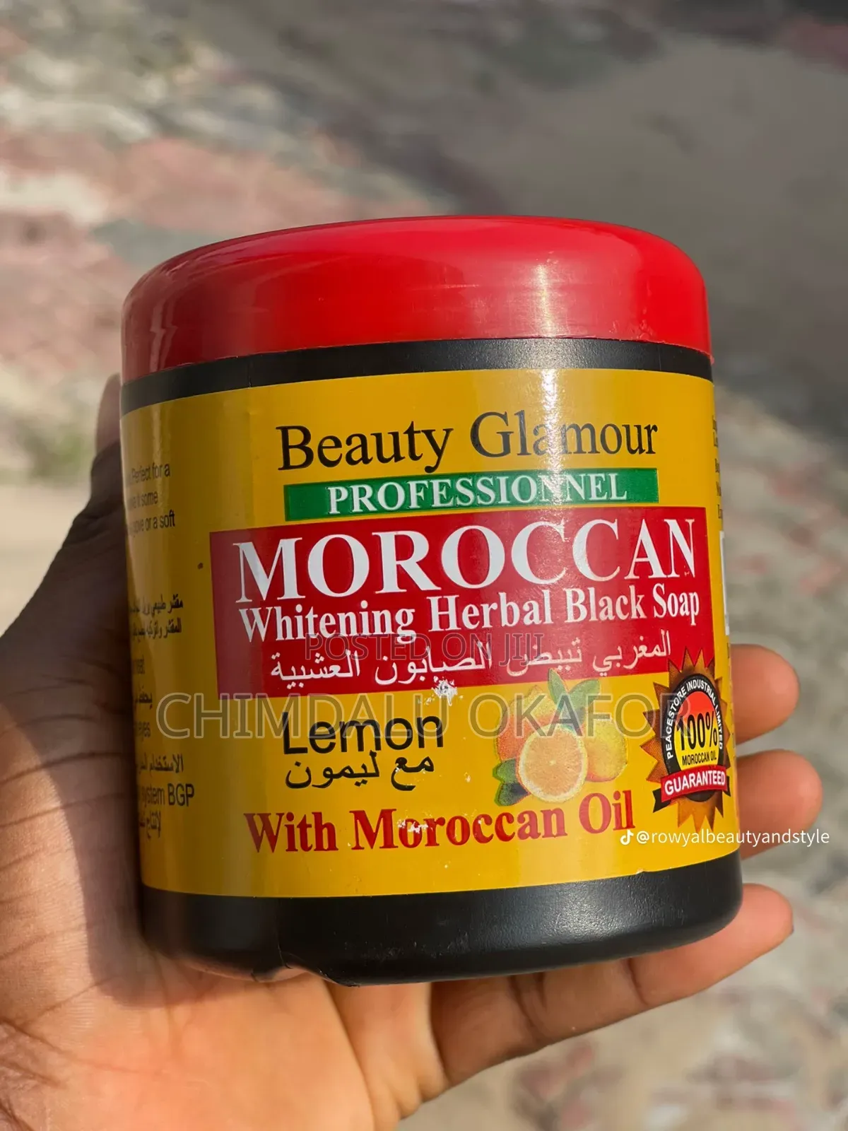 Beauty Glamour Moroccan Whitening Black Soap