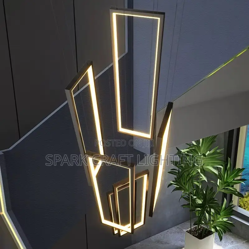 Modern Geometric LED Pendant Chandelier