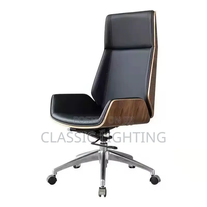 High Back PU Leather Office Chair Adjustable Height Swivel Desk Chair