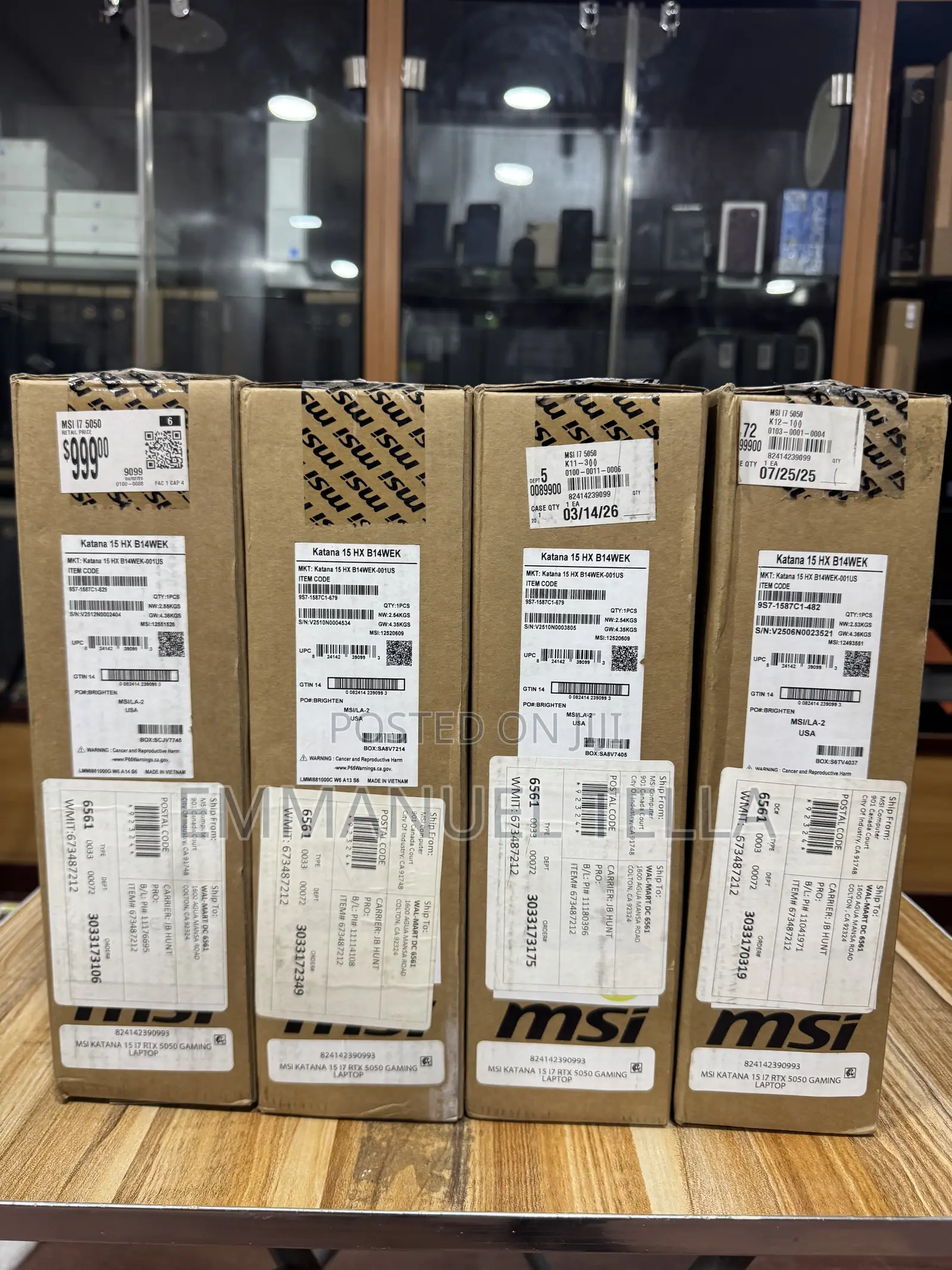 New Laptop MSI Katana 15 16GB Intel Core i7 SSD 512GB