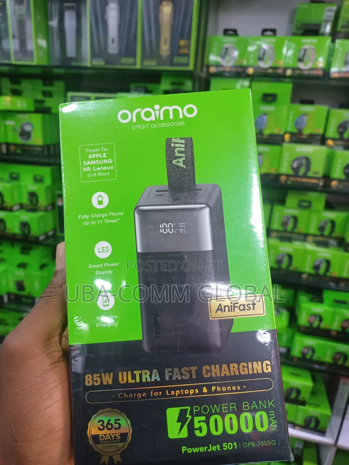 50,000 Mah, Oraimo Power Bank for Laptops and Phones