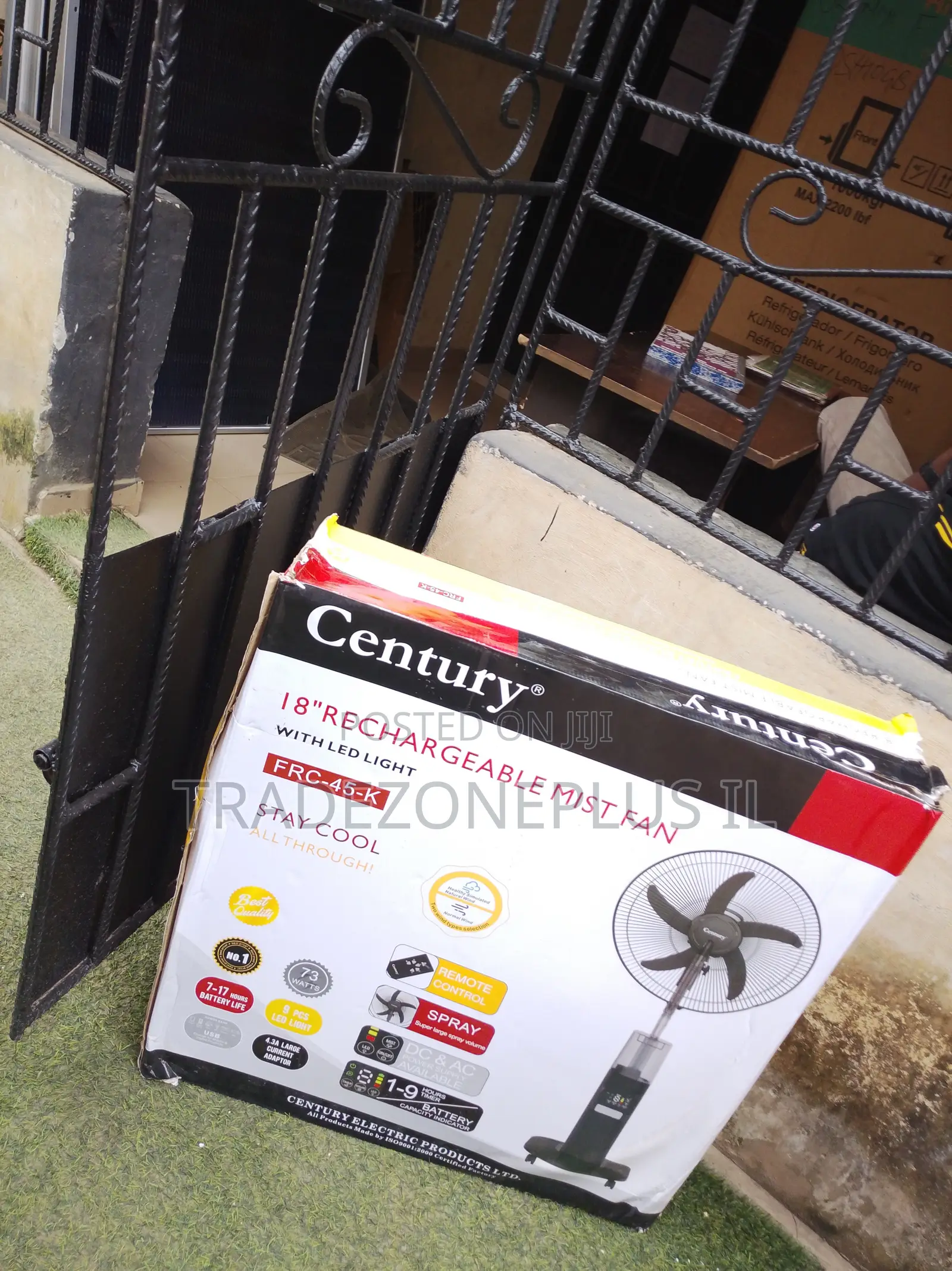 Century 18 Inch Cooling Mist Fan With LED
