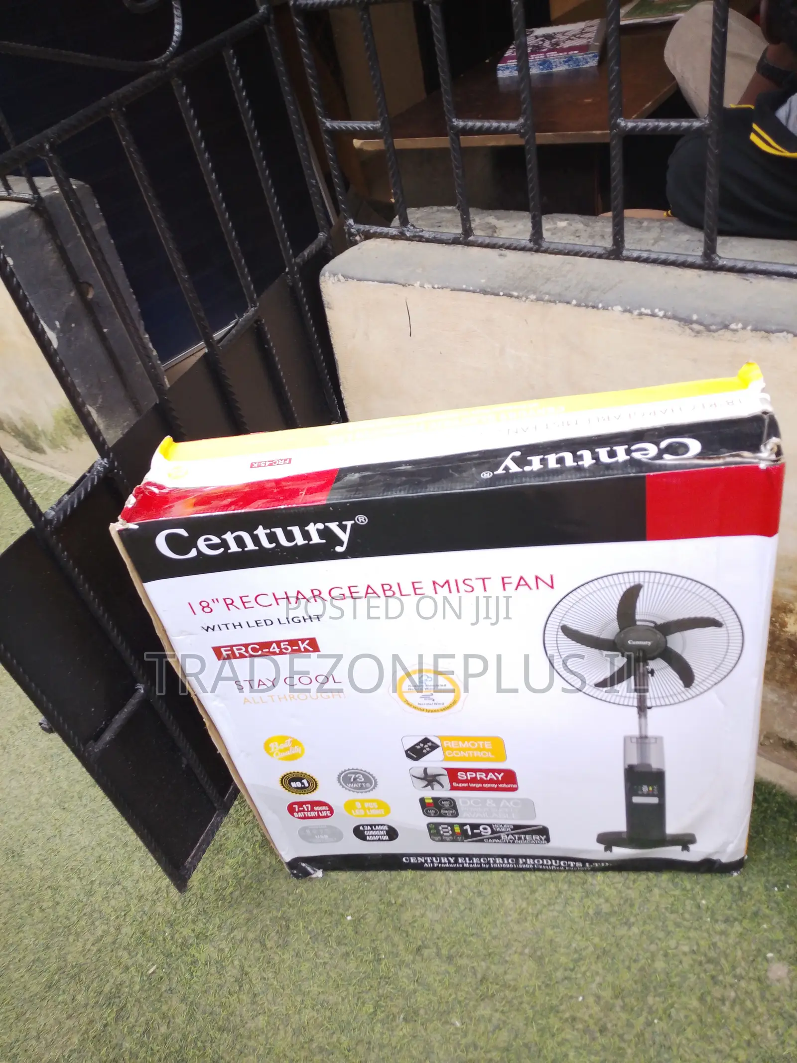 Century 18 Inch Portable Fan With Cooling Mist