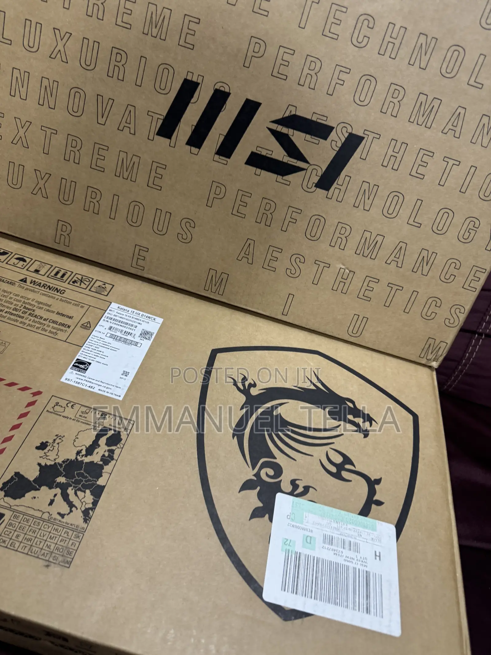 New Laptop MSI Katana 15 16GB Intel Core i7 SSD 512GB