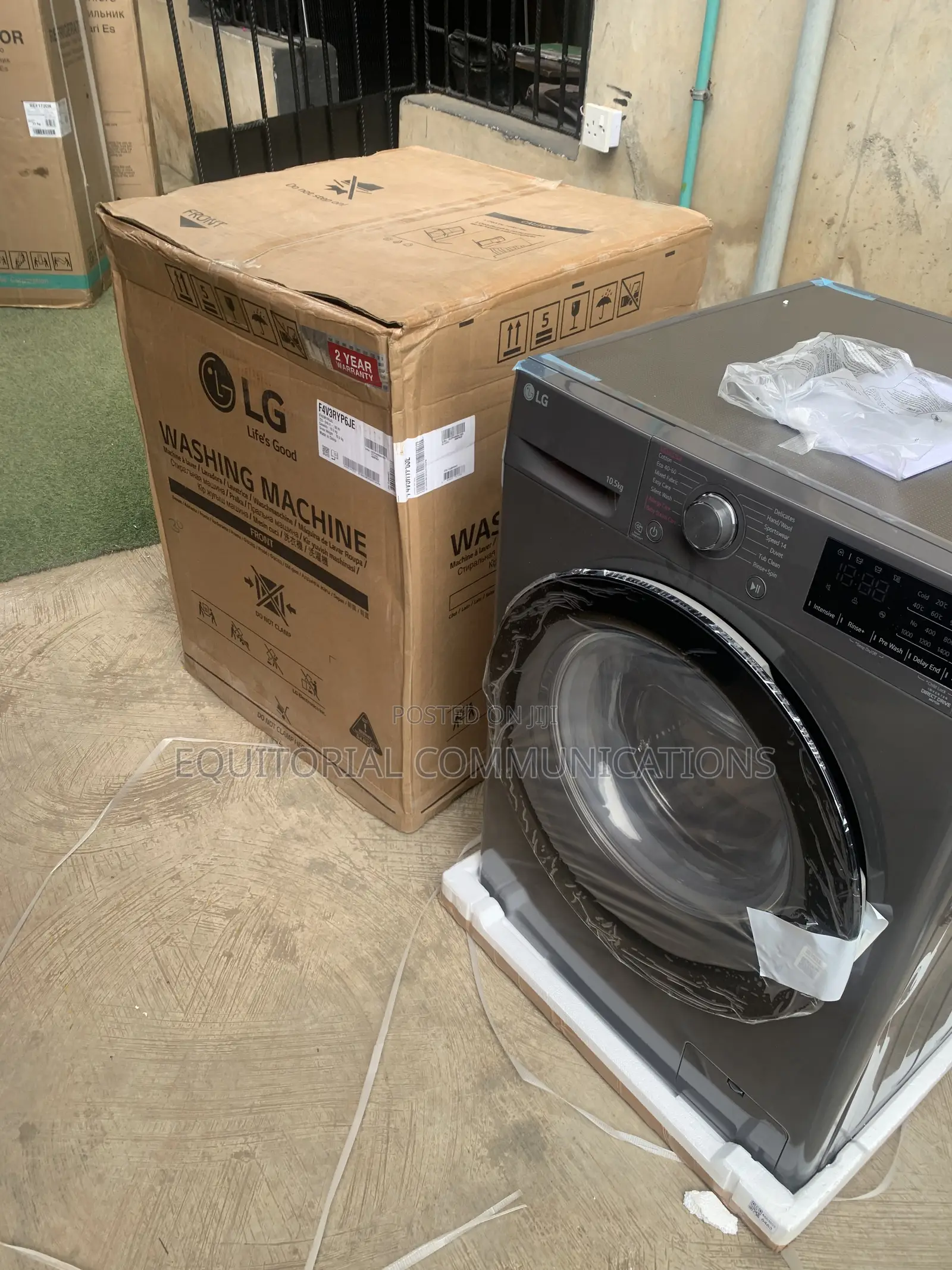 LG 10.5KG Front Load Washing Machine F4V3RYP6JE