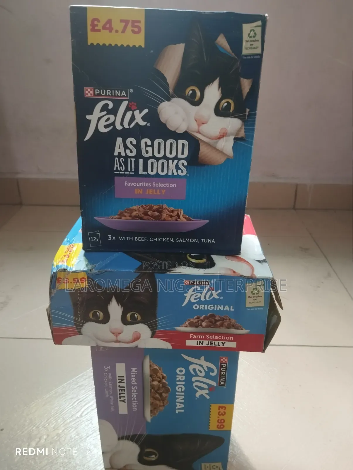 Felix Cat Jelly Food (12 Pouch in a Pack)