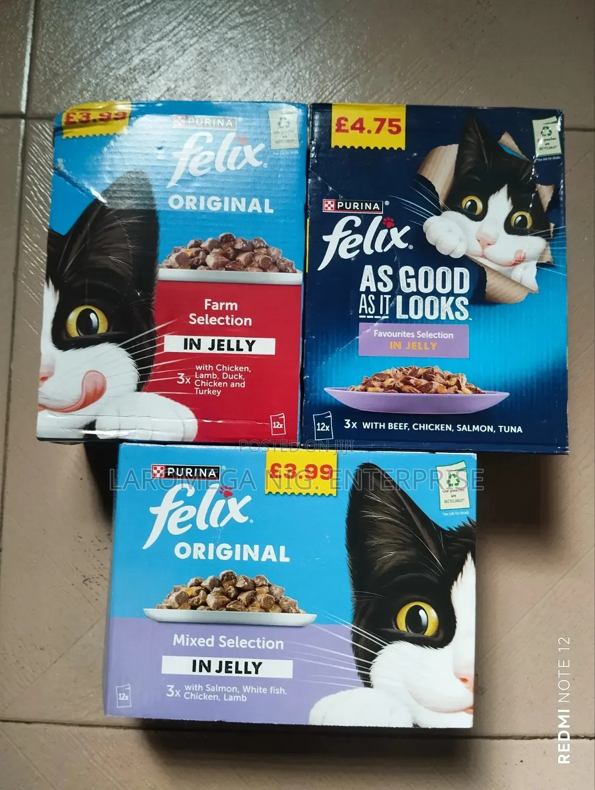 Felix Cat Jelly Food (12 Pouch in a Pack)