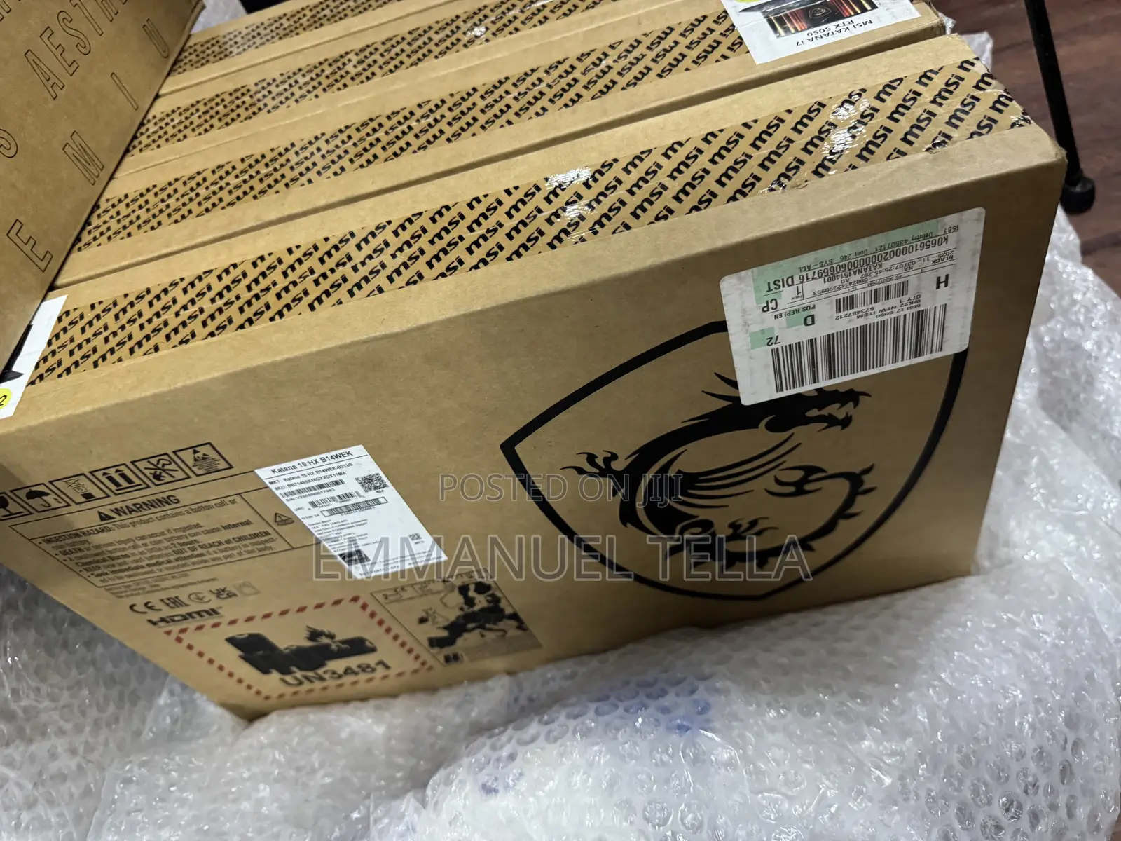 New Laptop MSI Katana 15 16GB Intel Core i7 SSD 512GB