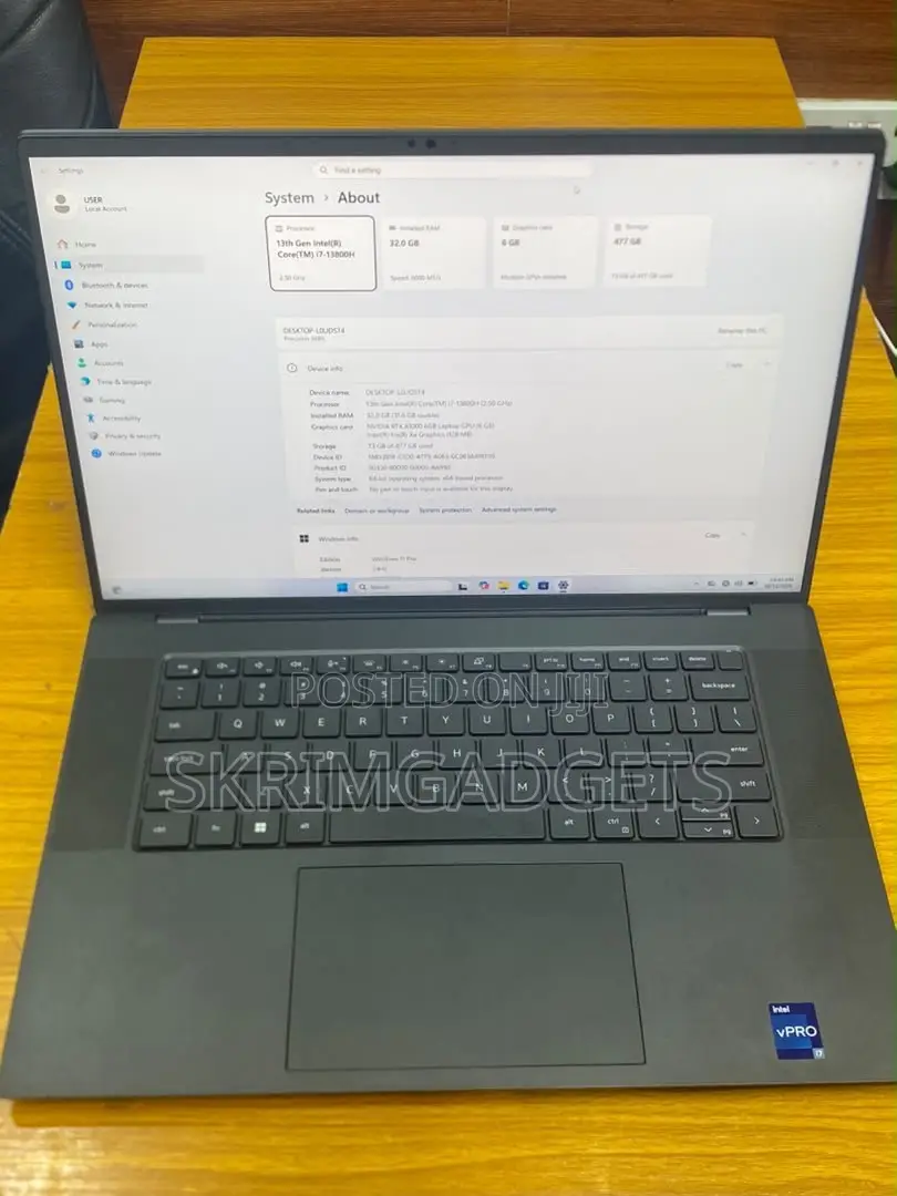 Laptop Dell Precision 5680 32GB Intel Core i7 SSD 512GB