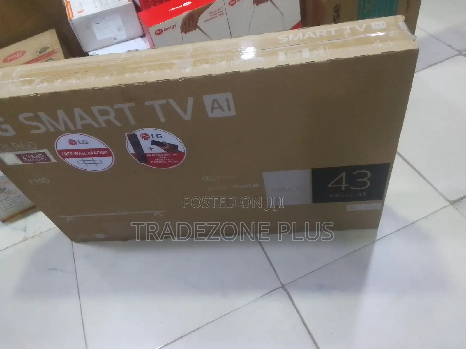 Quality LG 43” Smart Television With Two Remotes Included