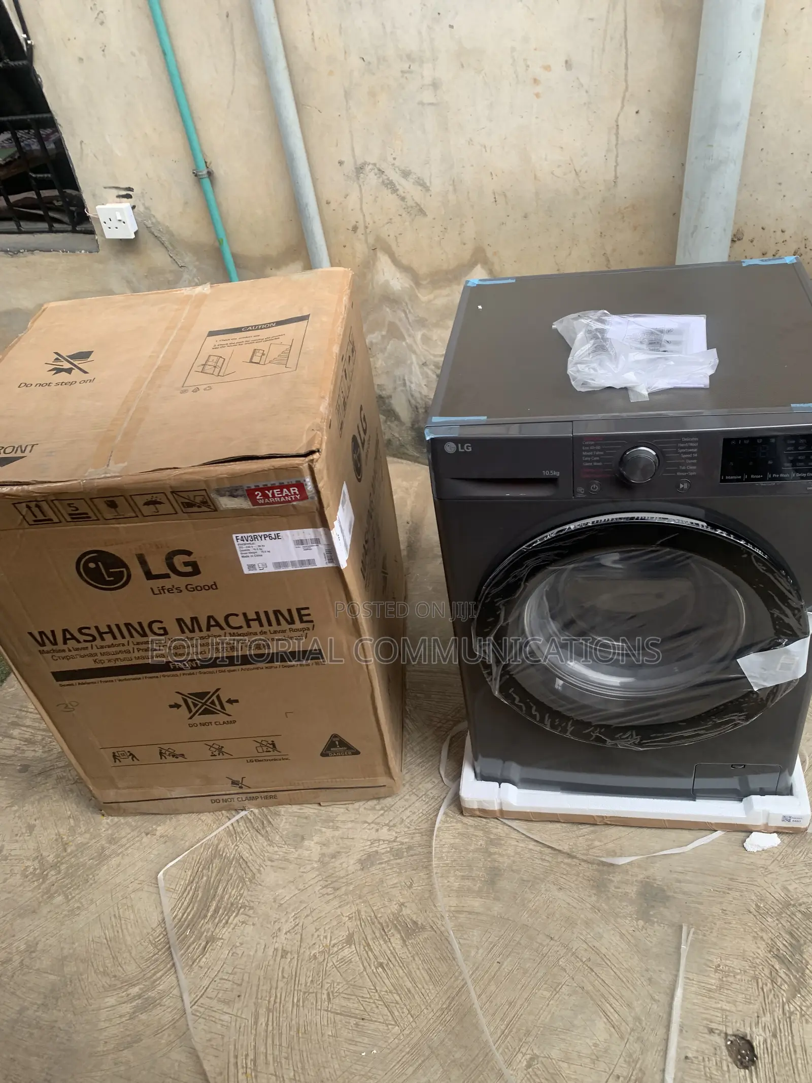 LG 10.5KG Front Load Washer for Family Laundry