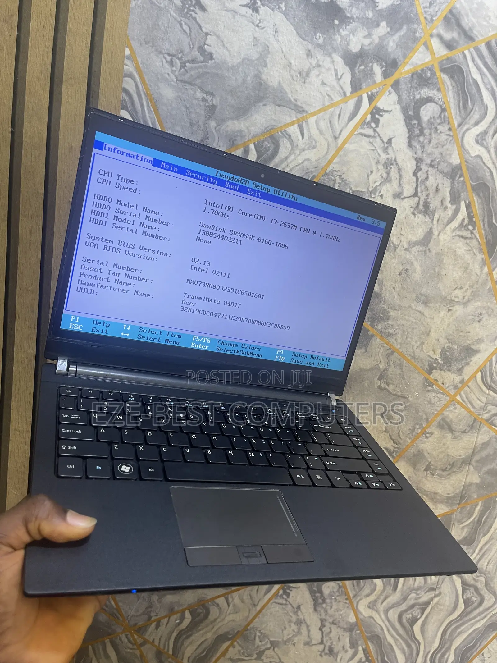 Laptop Acer TravelMate 8481T 8GB Intel Core i7 SSD 128GB