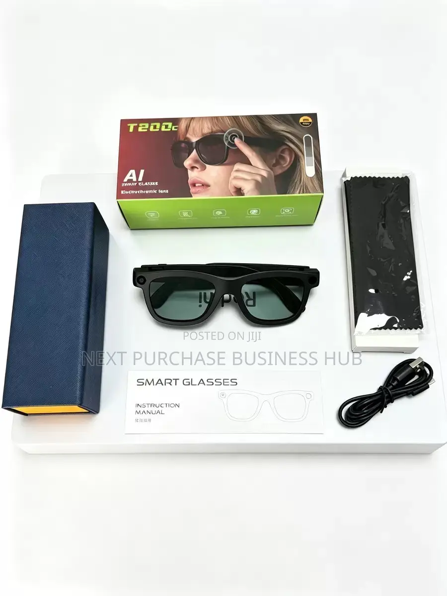 T200c Ai Smart Camera Glasses- Electrochromic Lens