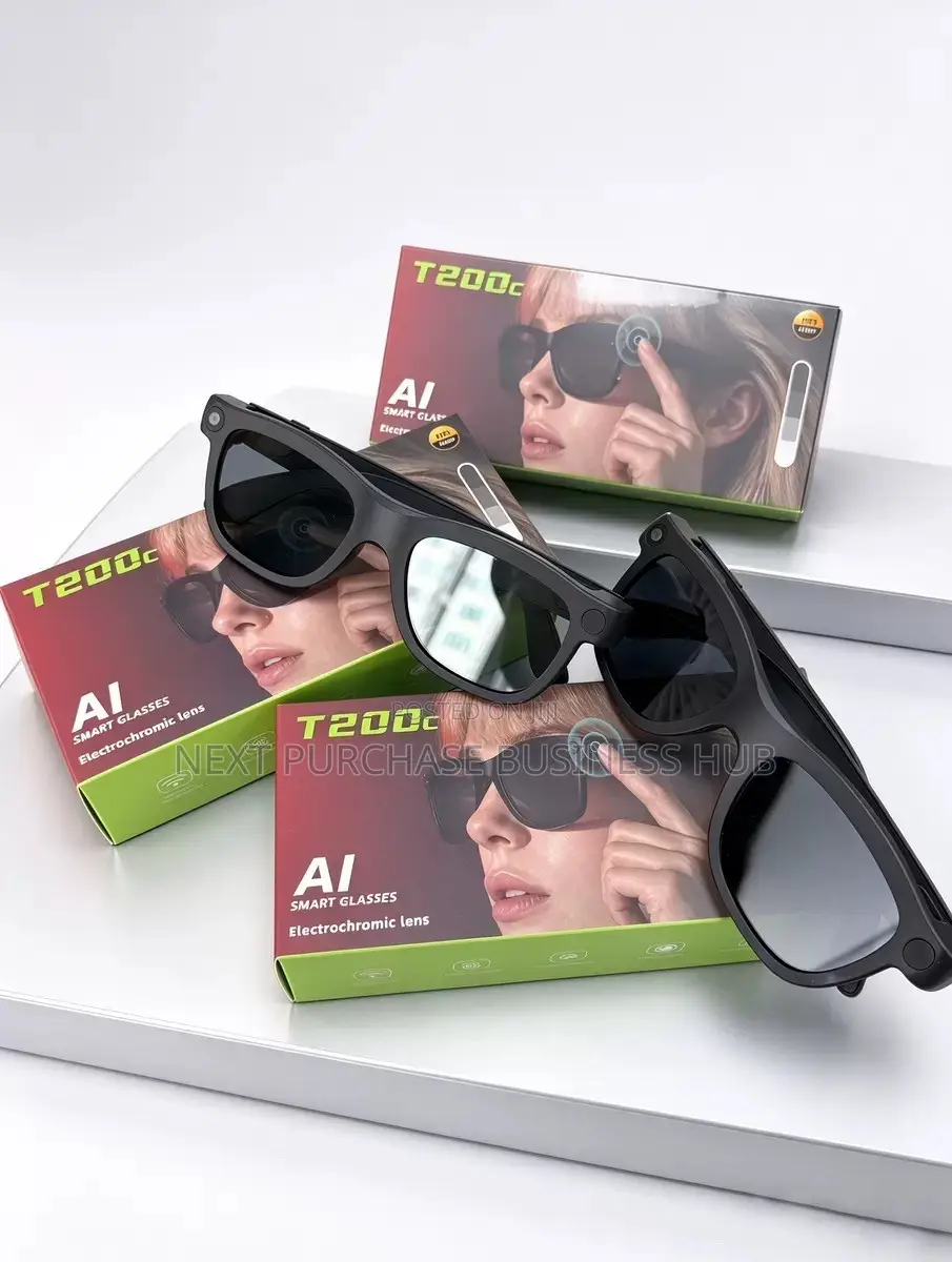 T200c Ai Smart Camera Glasses- Electrochromic Lens