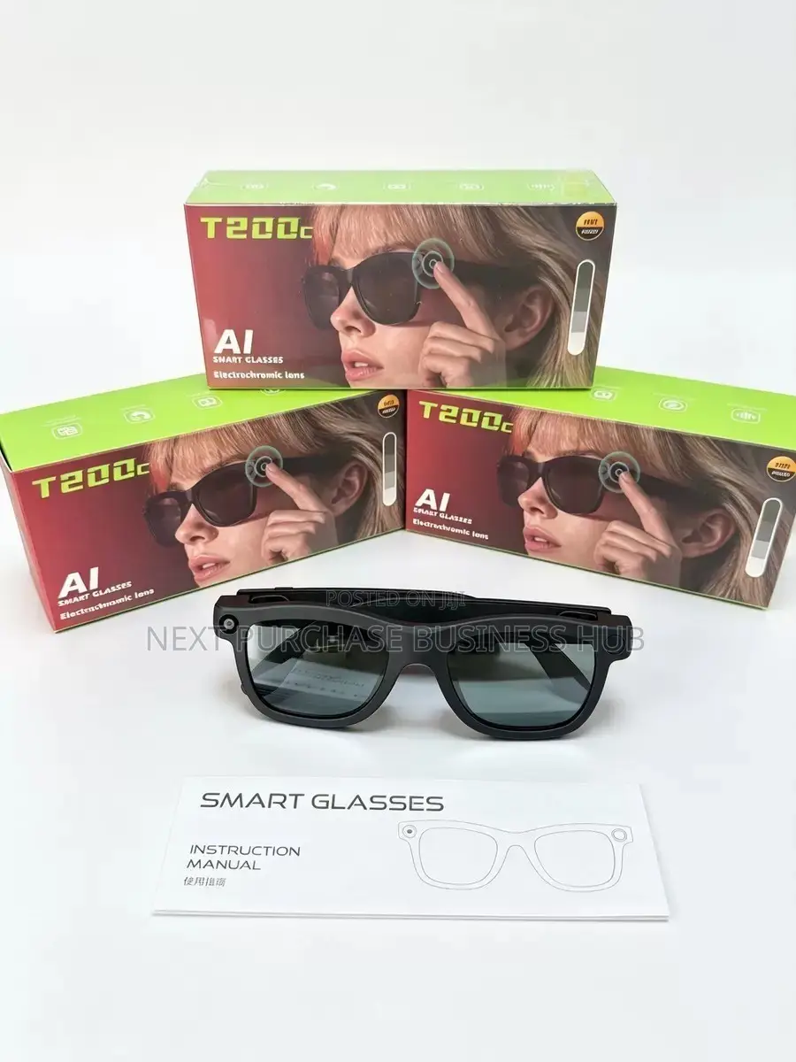 T200c Ai Smart Camera Glasses- Electrochromic Lens