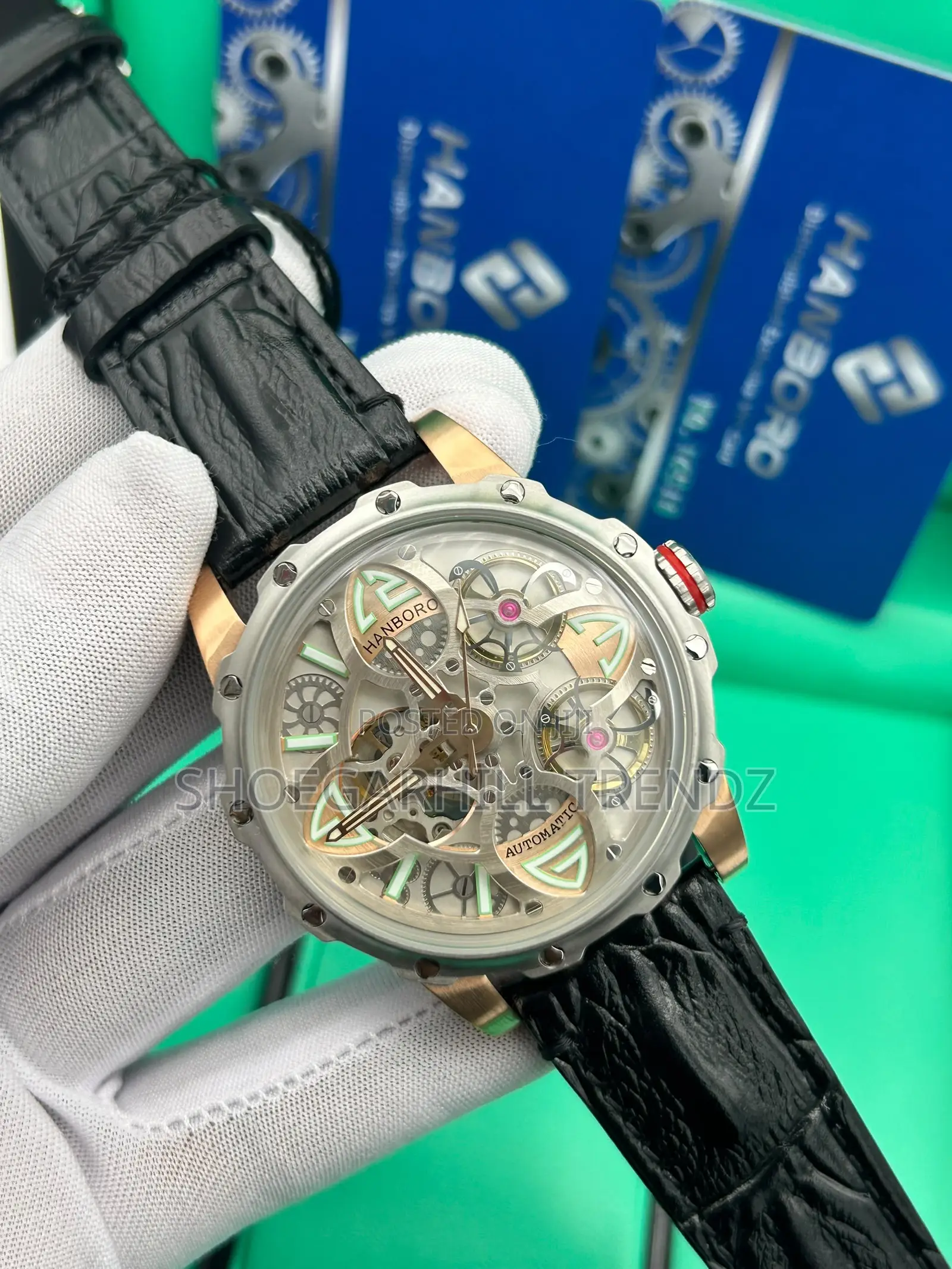 Hansboro Wristwatches in Leather Strap