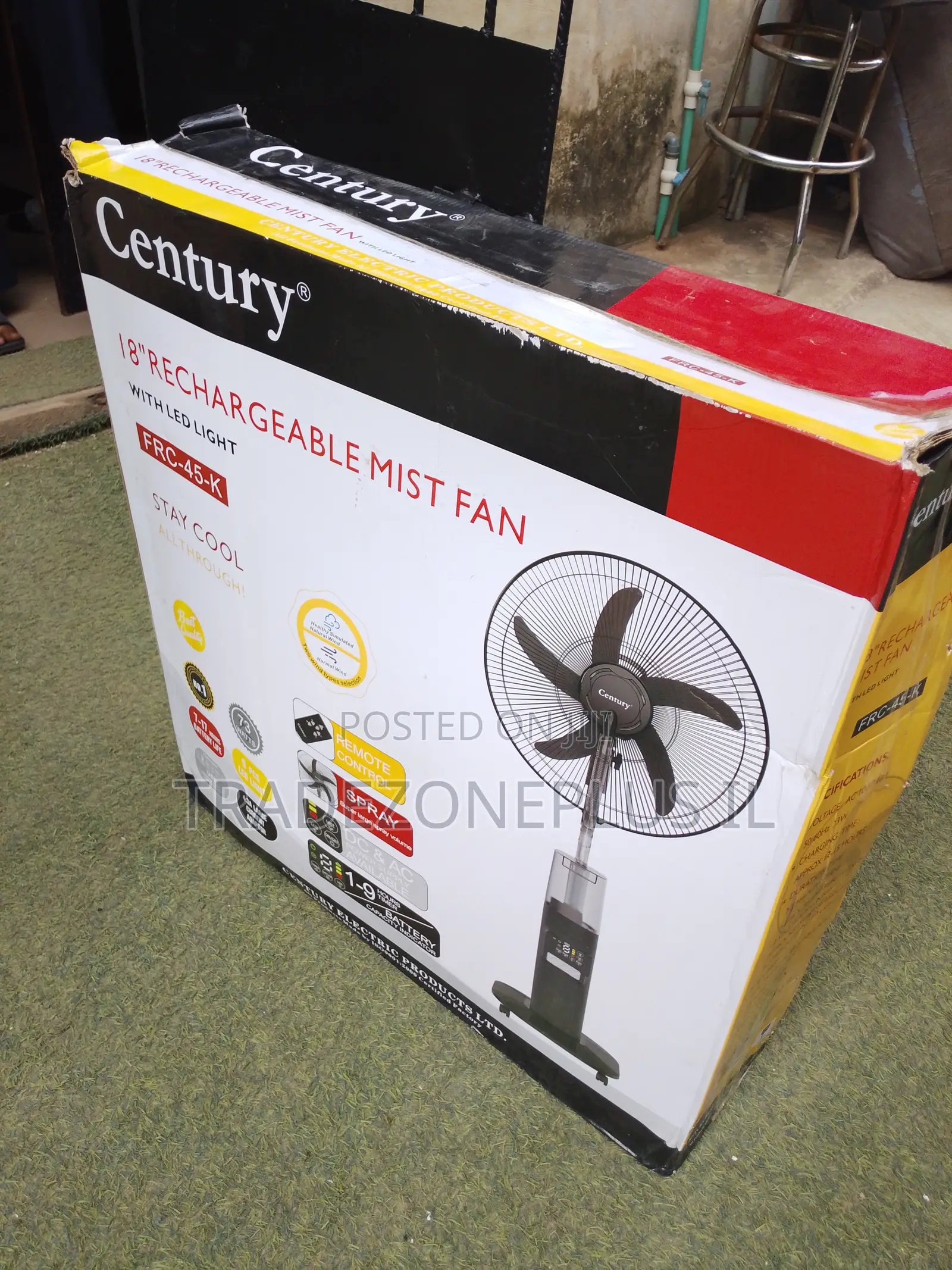 FRC-45K Century Fan With LED Light and Mist